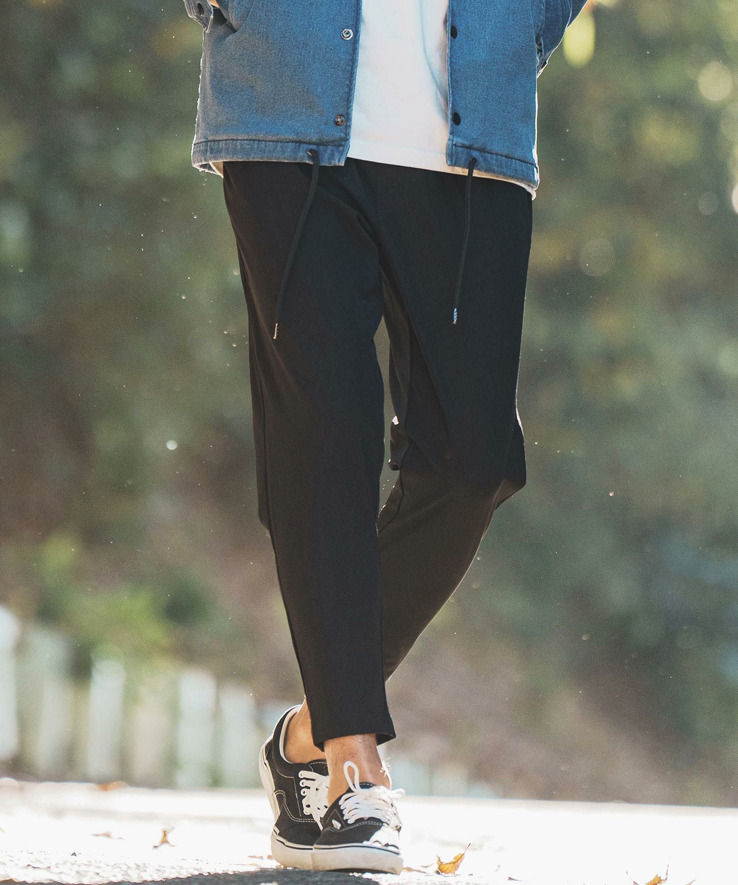 50%OFF【felkod(フィルコッド)】Stretch Nylon Tapered Pants