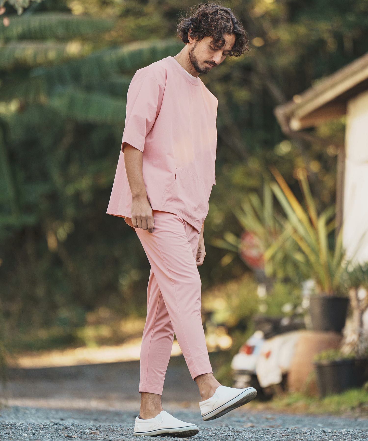 50%OFF【felkod(フィルコッド)】Stretch Nylon Tapered Pants