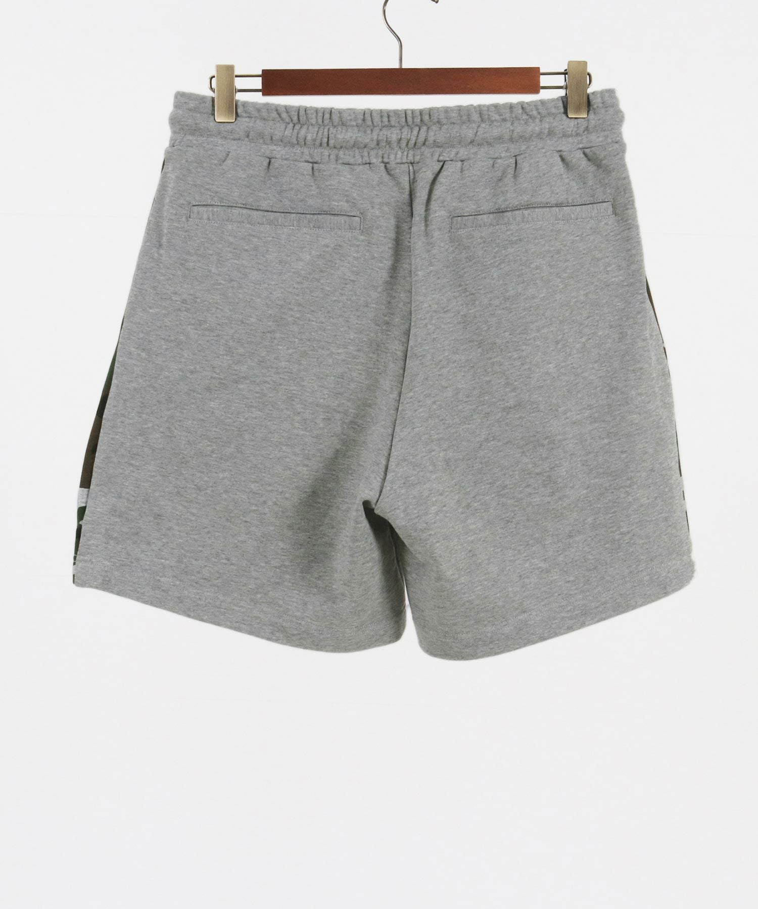 felkodショートパンツ(F25S150)　top gray　M 60%OFF【felkod(フィルコッド)】Camouflage Line Sweat Shorts