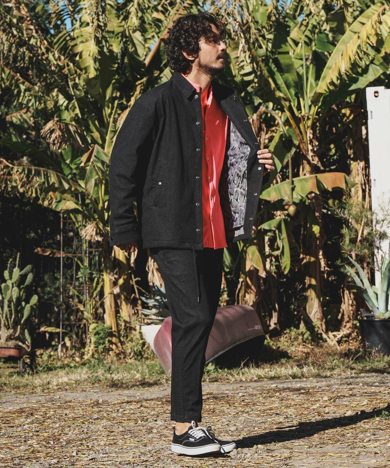 50%OFF【felkod(フィルコッド)】Camouflage Accent Denim Coach Jacket 