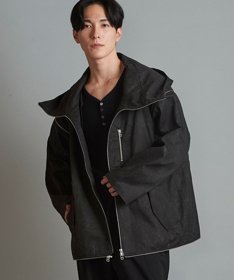 70%OFF【NO ID.(ノーアイディー)】ﾏﾙﾁｳｪｲBIGﾌｰﾄﾞﾓｯｽﾞｺｰﾄ(454006-668C