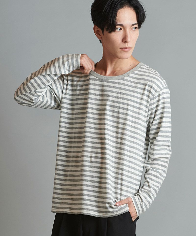 50%OFF【NO ID.(ノーアイディー)】ﾎﾞｰﾀﾞｰU-NﾛﾝT カットソー(854006