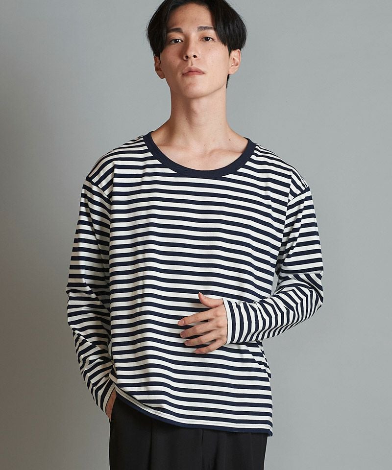 50%OFF【NO ID.(ノーアイディー)】ﾎﾞｰﾀﾞｰU-NﾛﾝT カットソー(854006