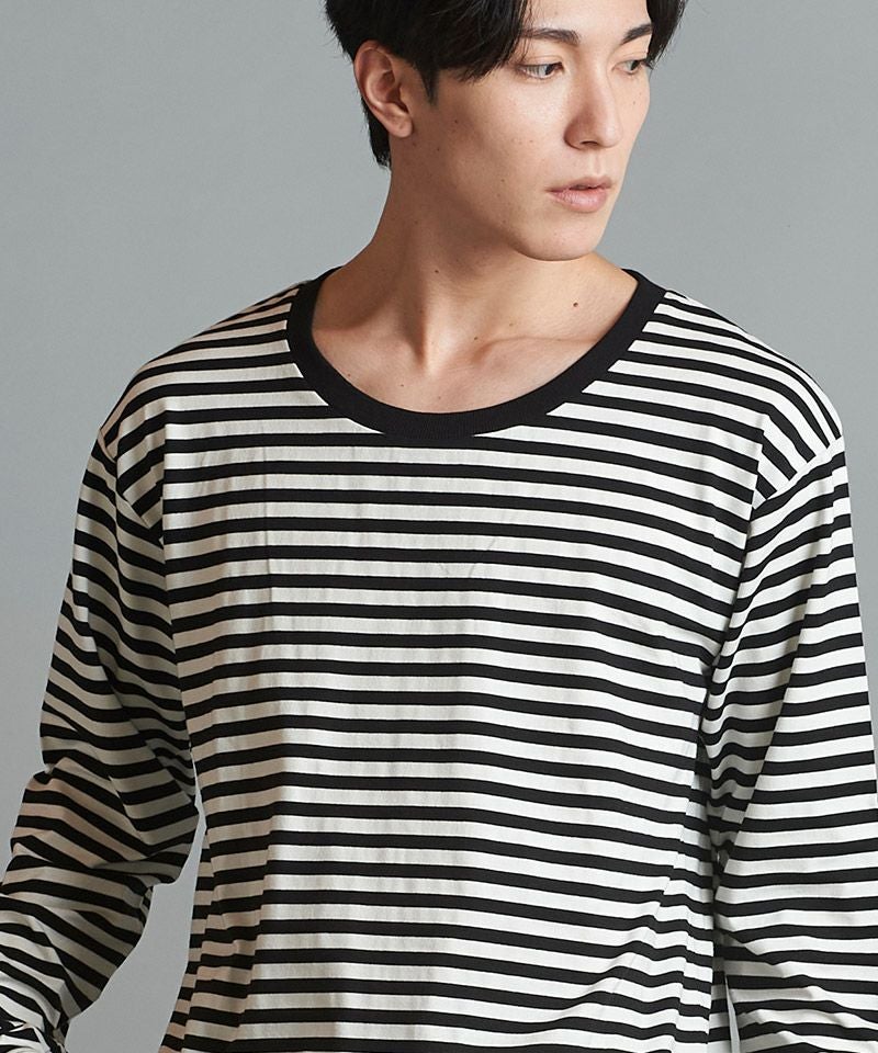 50%OFF【NO ID.(ノーアイディー)】ﾎﾞｰﾀﾞｰU-NﾛﾝT カットソー(854006