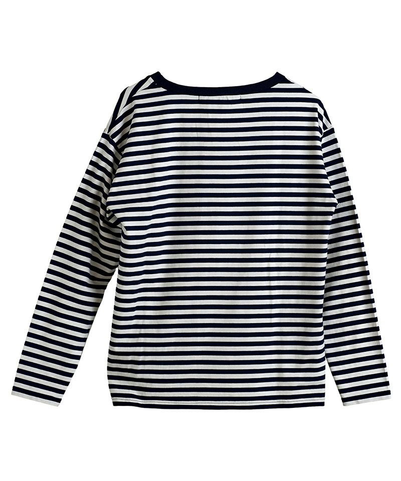 everyone ボーダー ロンt 長袖カットソー L ネイビー/ブラック 60%OFF【NO ID.(ノーアイディー)】ﾎﾞｰﾀﾞｰU-NﾛﾝT カットソー(854006