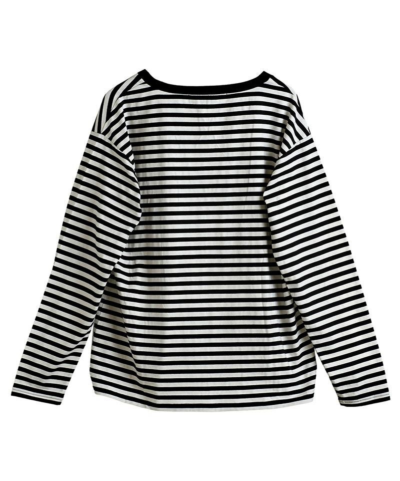 50%OFF【NO ID.(ノーアイディー)】ﾎﾞｰﾀﾞｰU-NﾛﾝT カットソー(854006