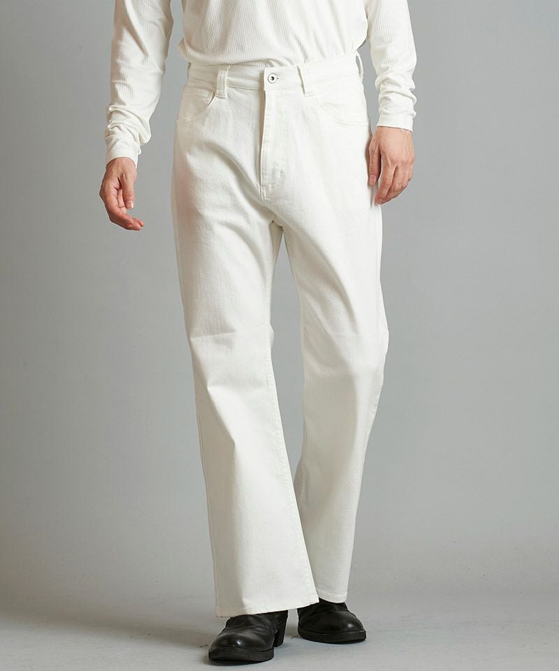 60%OFF【NO ID.(ノーアイディー)】ｱﾙﾃｨﾒｯﾄｽﾄﾚｯﾁﾃﾞﾆﾑﾌﾚｱPT デニムパンツ