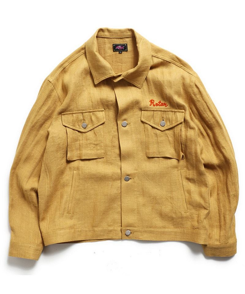 50%OFF【ROTAR(ローター)】Linen Military Blouson ミリタリーブルゾン 