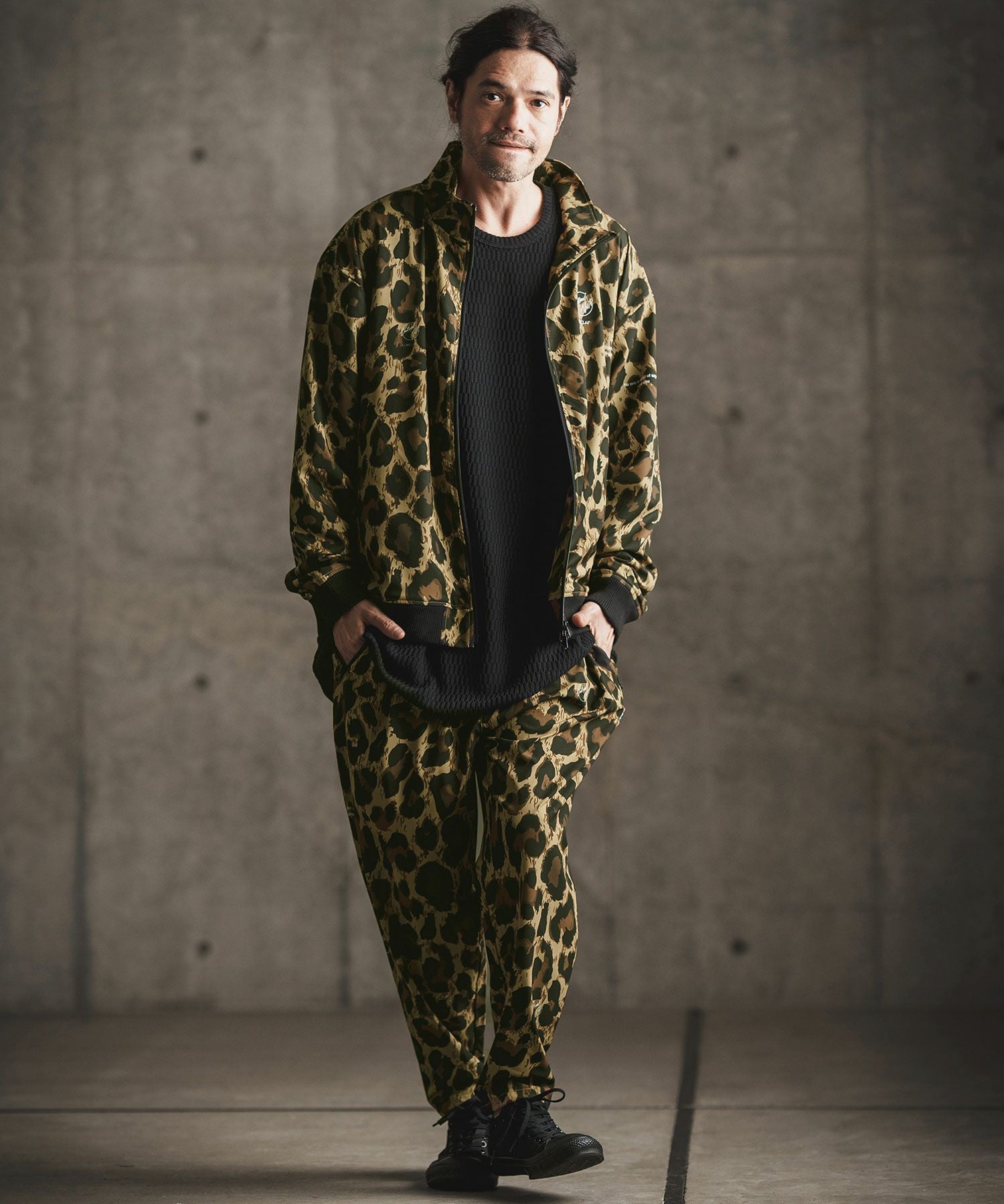 GLIMCLAP　ヒョウ柄フリースパンツ 新品タグ付き　M GLIMCLAP(グリムクラップ)】 Fleece fabric pants -leopard pattern