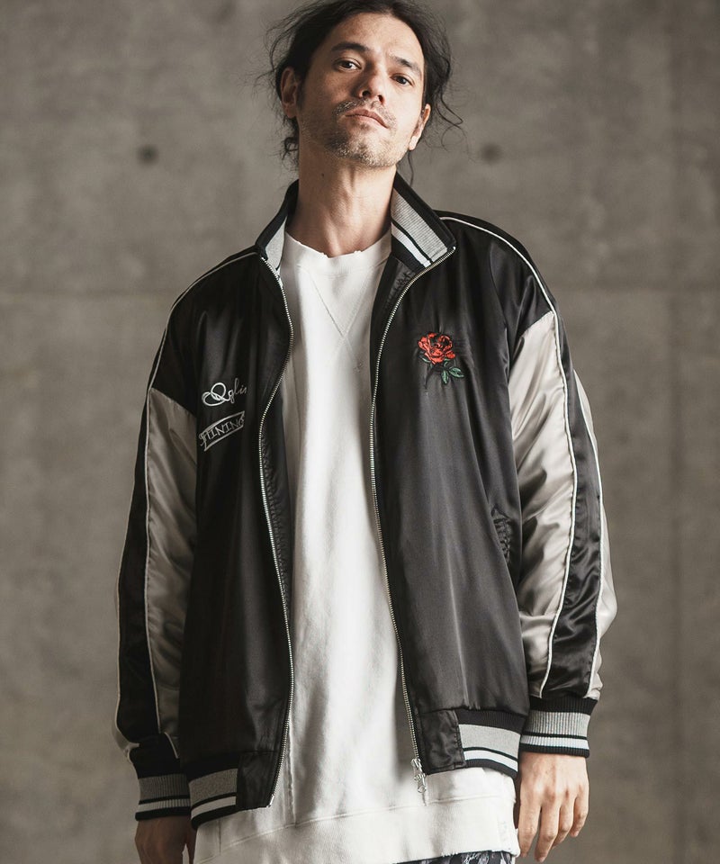 30%OFF【GLIMCLAP(グリムクラップ)】Stand collar souvenir jacket 