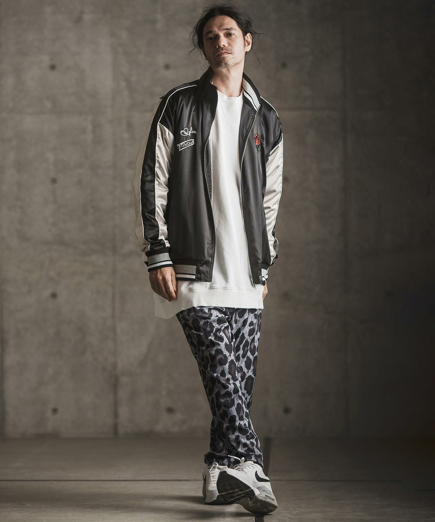 30%OFF【GLIMCLAP(グリムクラップ)】Stand collar souvenir jacket