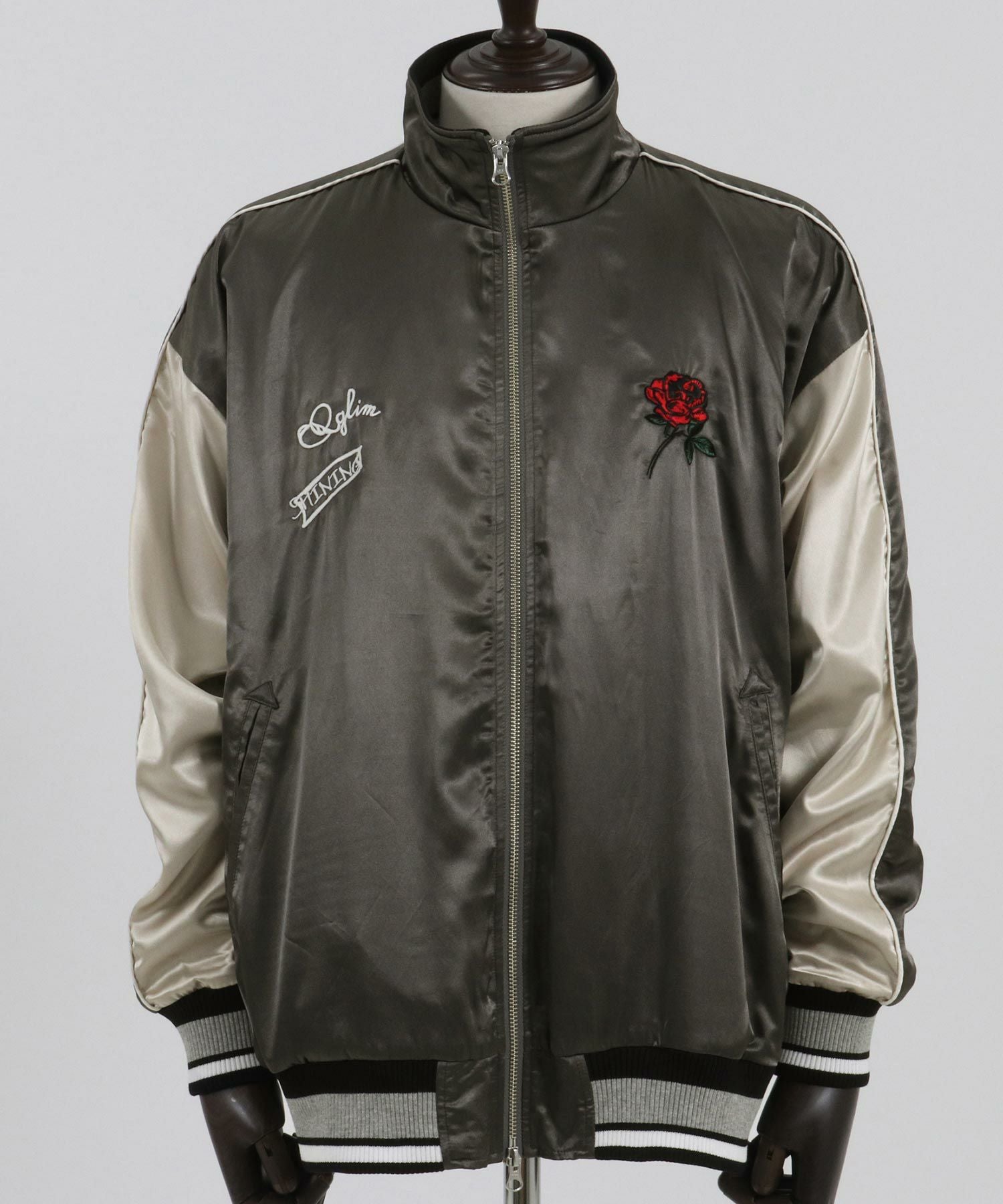 【GLIMCLAP(グリムクラップ)】スーベニアジャケット 30%OFF【GLIMCLAP(グリムクラップ)】Stand collar souvenir jacket
