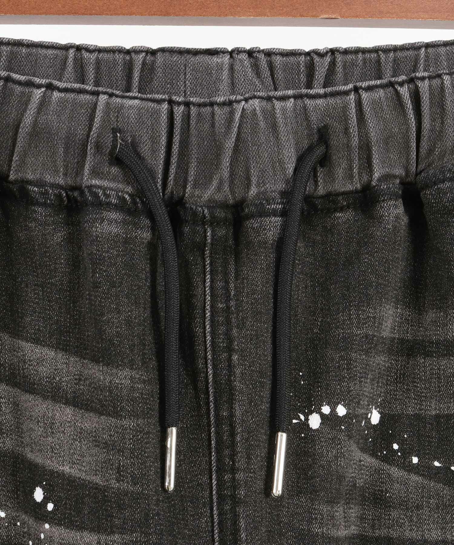CAMBIO(カンビオ)】Distressed Balloon Silhouette Denim Pants デニム