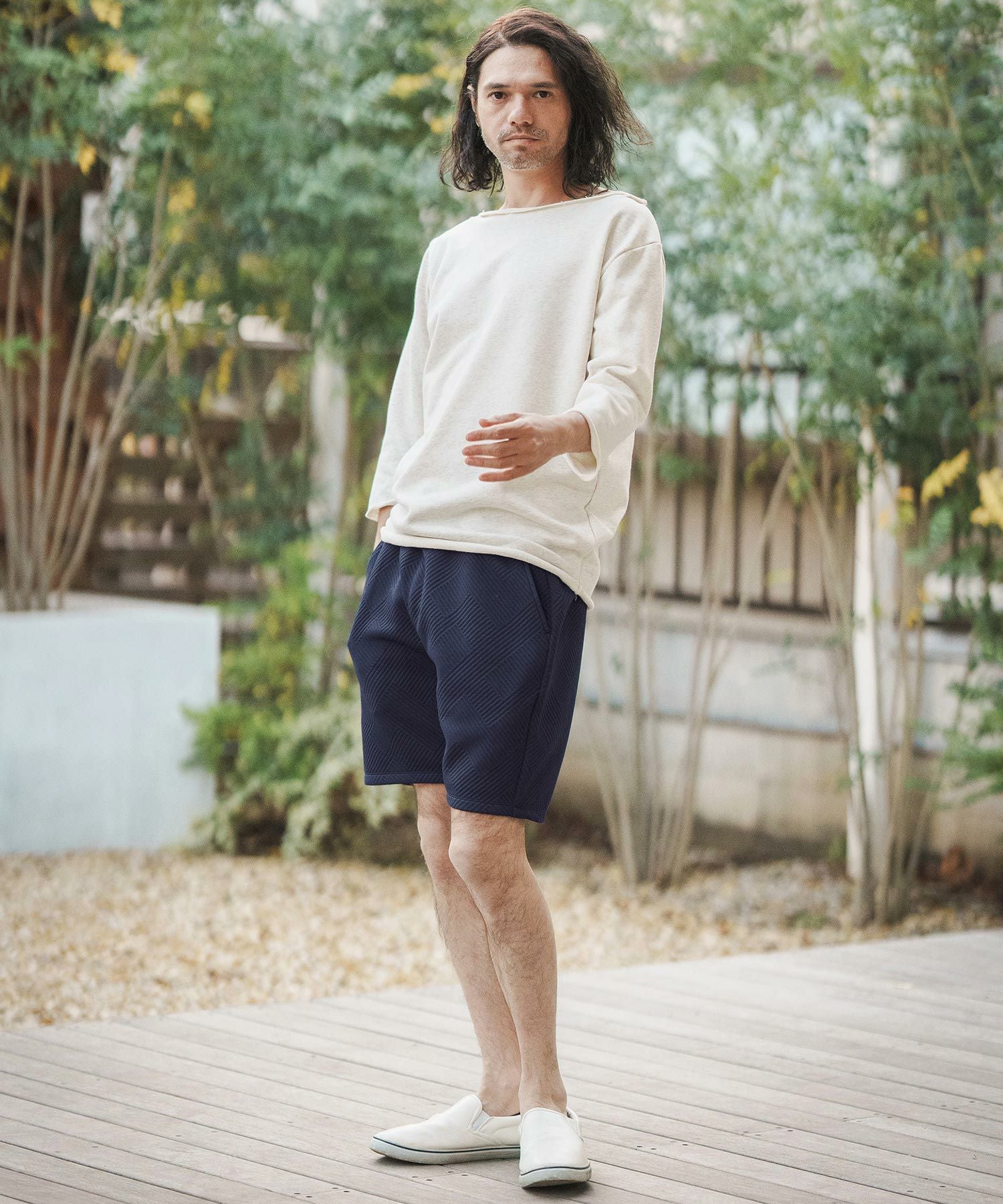50%OFF【CAMBIO(カンビオ)】 Bulge Jacquard Short Pants ショート