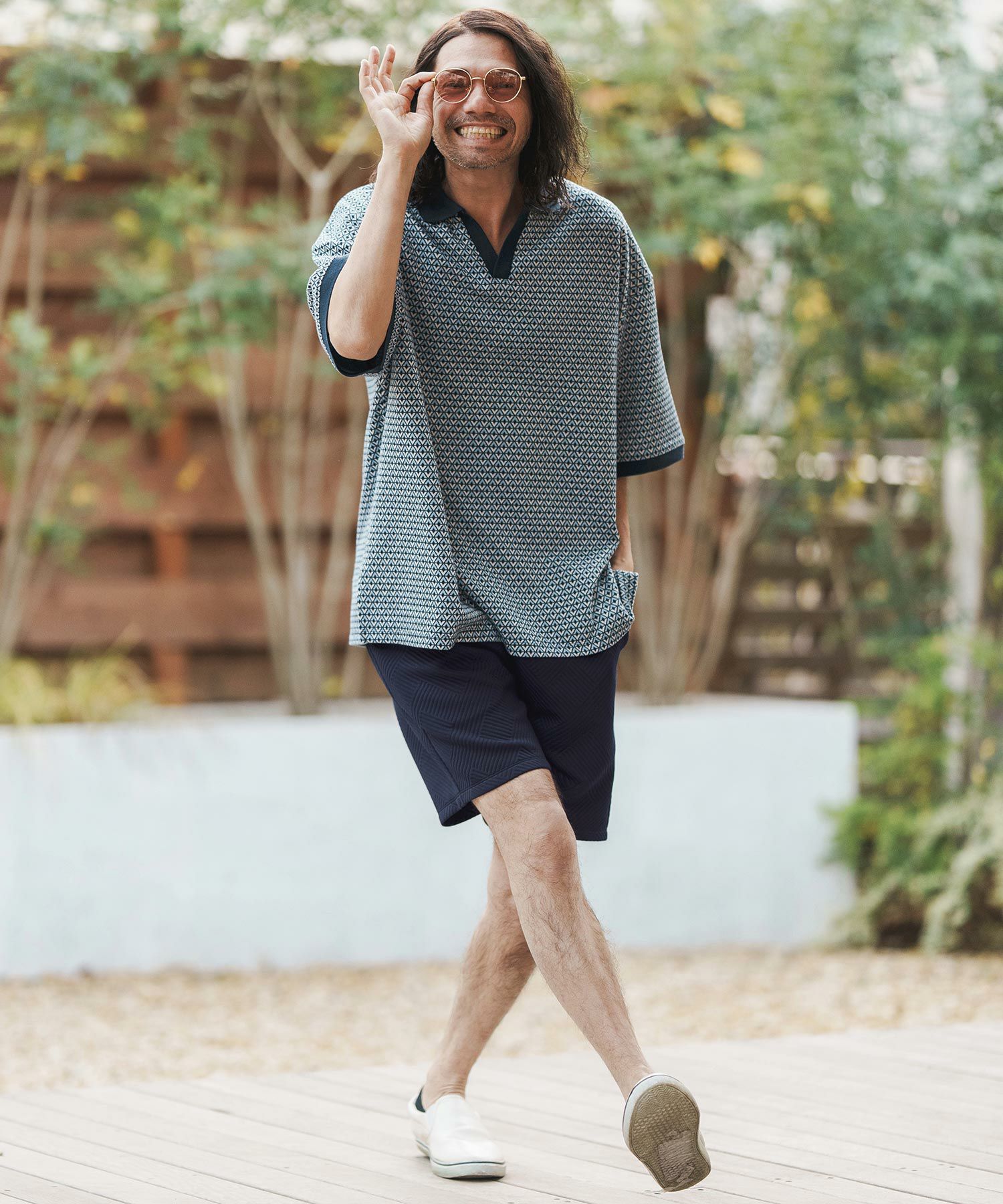 50%OFF【CAMBIO(カンビオ)】 Bulge Jacquard Short Pants ショート