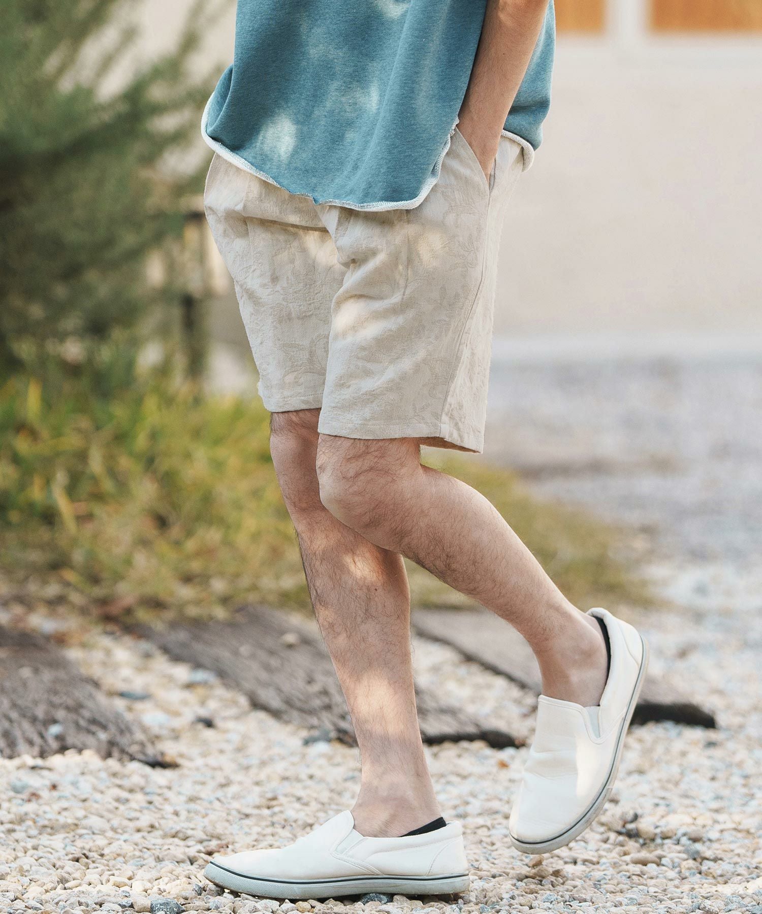 50%OFF【CAMBIO(カンビオ)】Botanical Jacquard Short Pants ショート