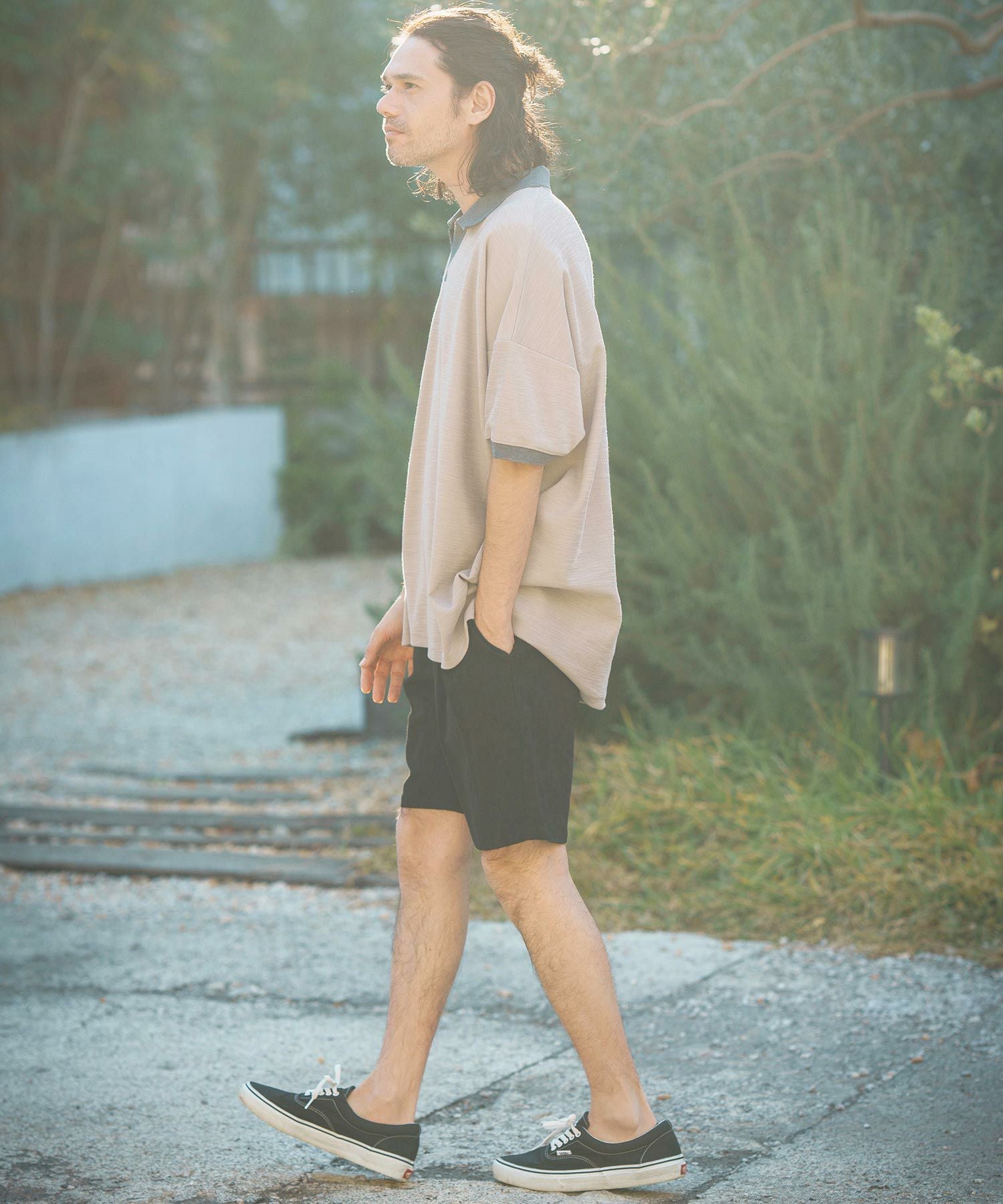 【かななかな】 VICTORラベンダーショートパンツL* 2 50%OFF【CAMBIO(カンビオ)】Botanical Jacquard Short Pants ショート