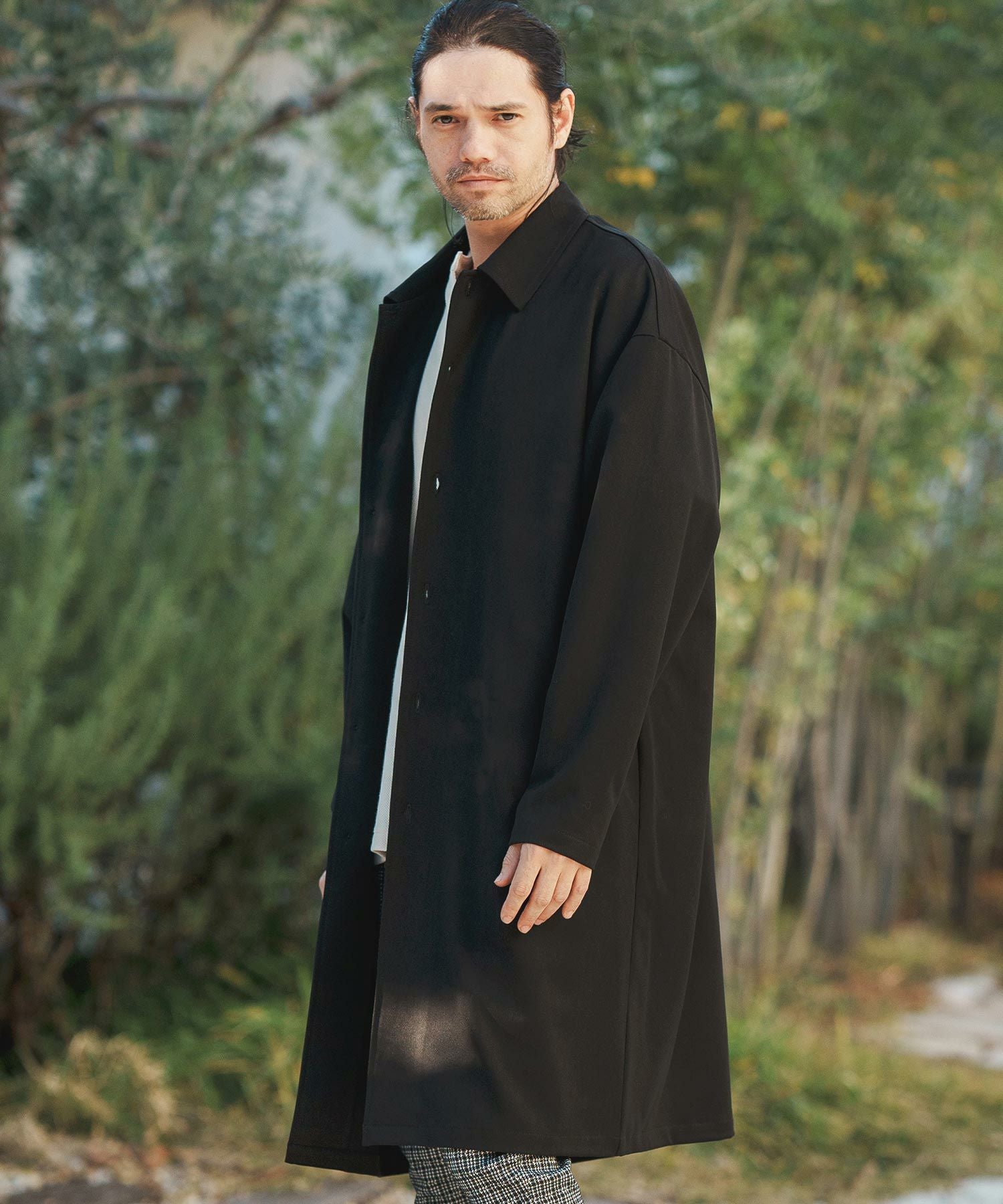 50%OFF【CAMBIO(カンビオ)】TR Stretch Denim Shop Coat デニム