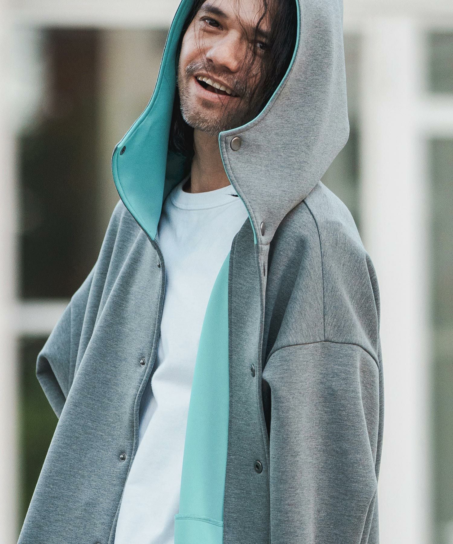 50%OFF【CAMBIO(カンビオ)】Color SchemeCardboard Knit Hood Jacket