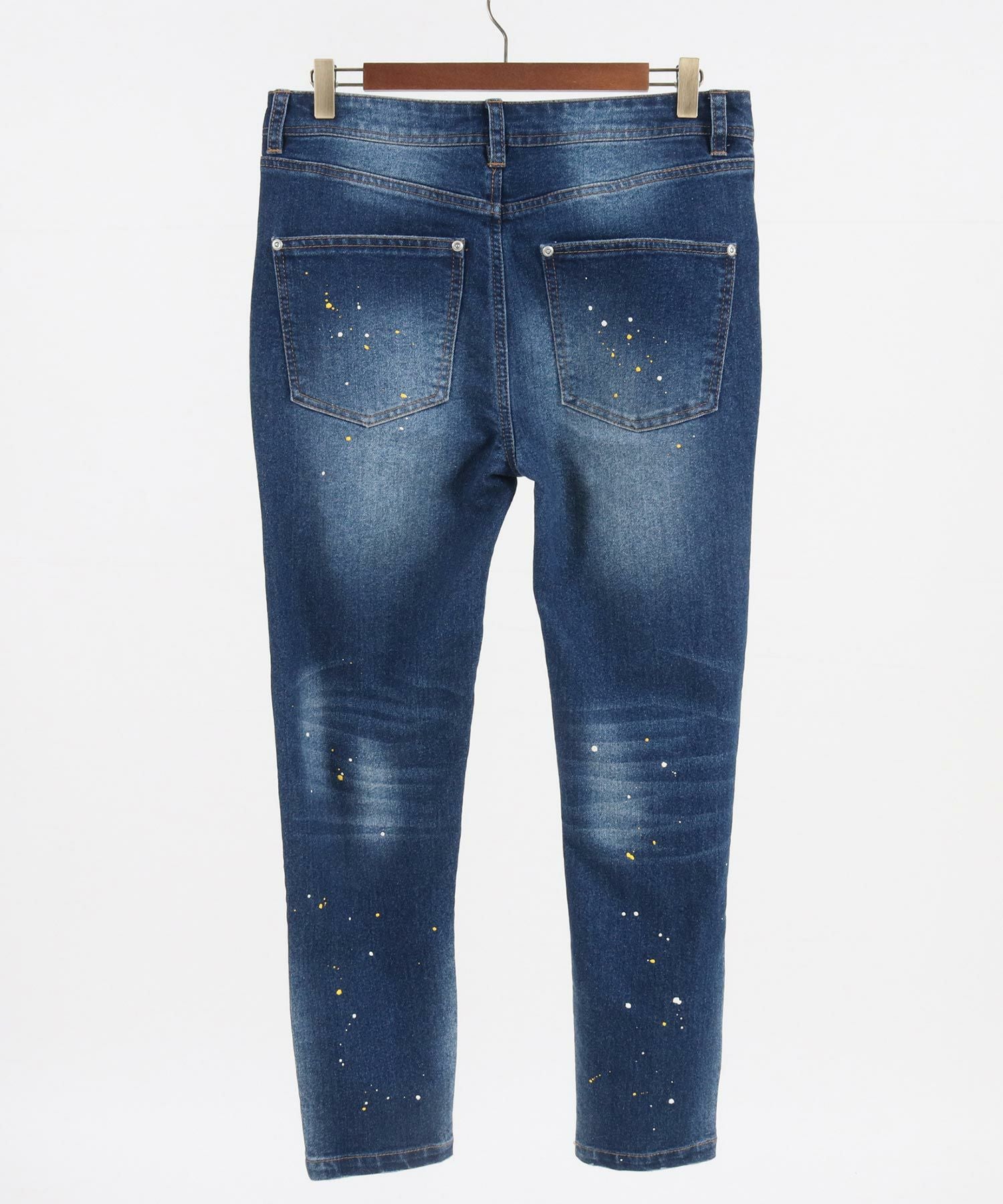 30%OFF【CAMBIO(カンビオ)】11oz Damage Paint Stretch Denim Pants