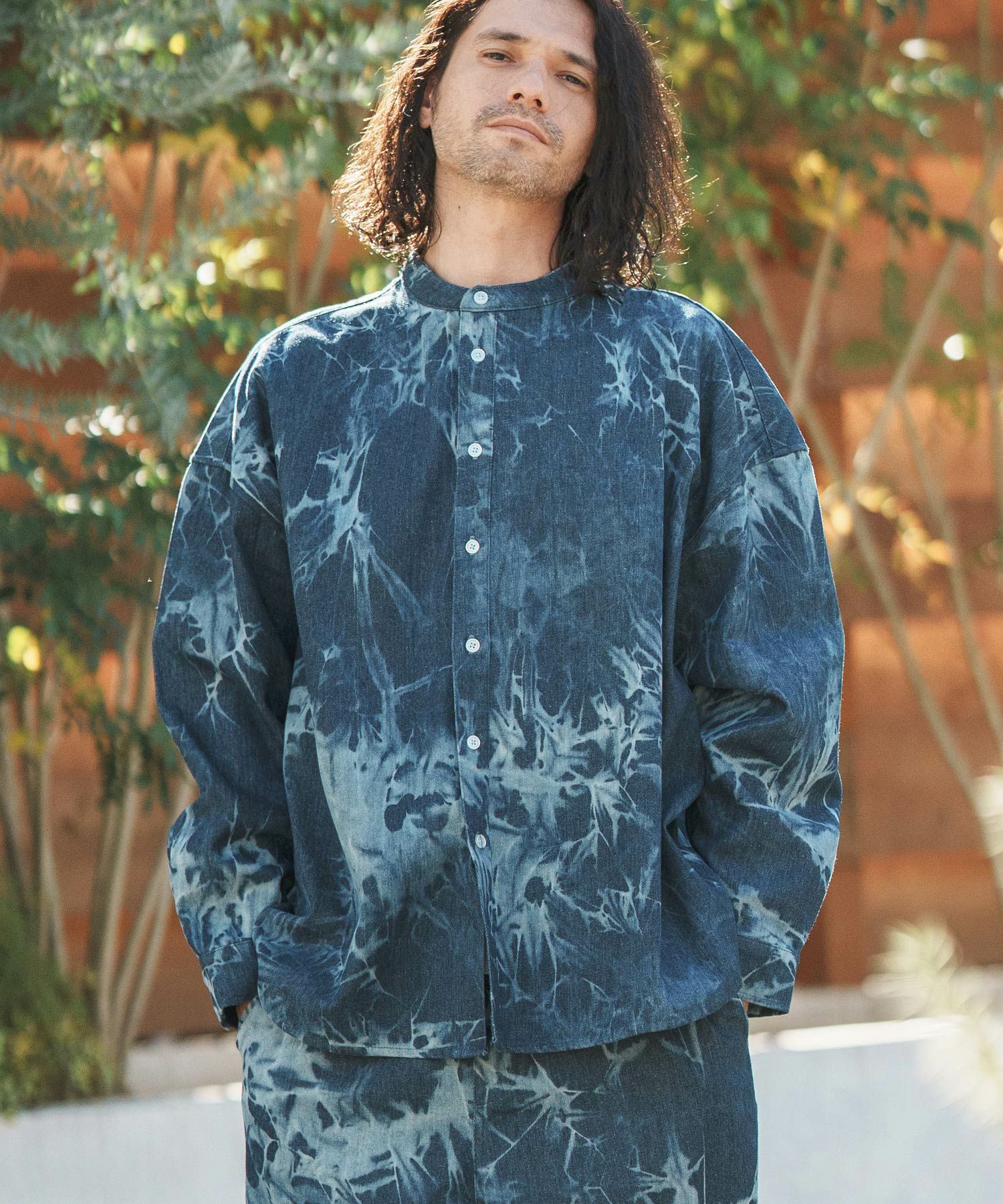 60%OFF【CAMBIO(カンビオ)】11oz Bleach Processing Band Collar Denim 60%OFF【CAMBIO(カンビオ)】11oz Bleach Processing Band Collar Denim