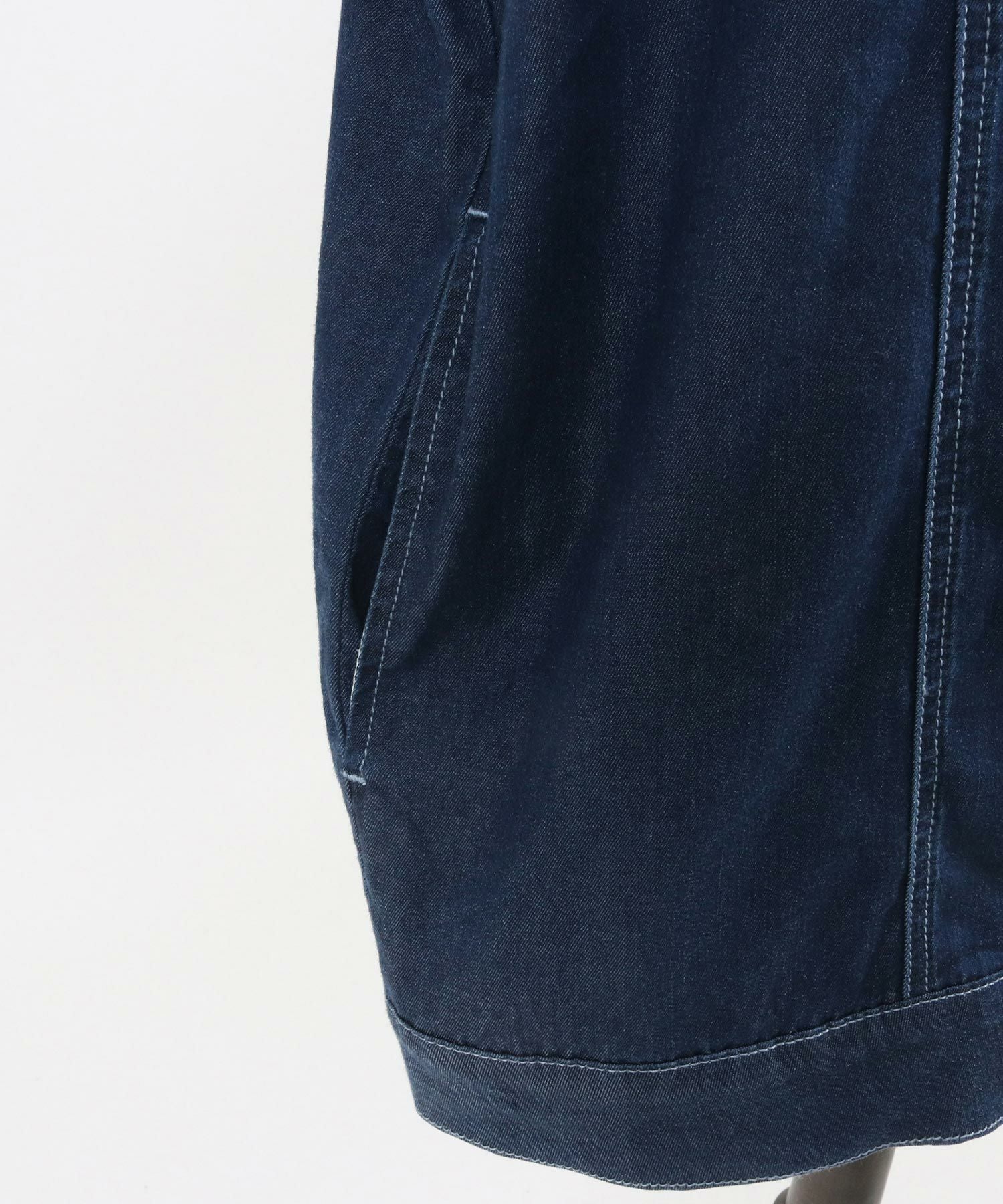 50%OFF【CAMBIO(カンビオ)】 Indigo Relax Oversize Jacket Shirts G