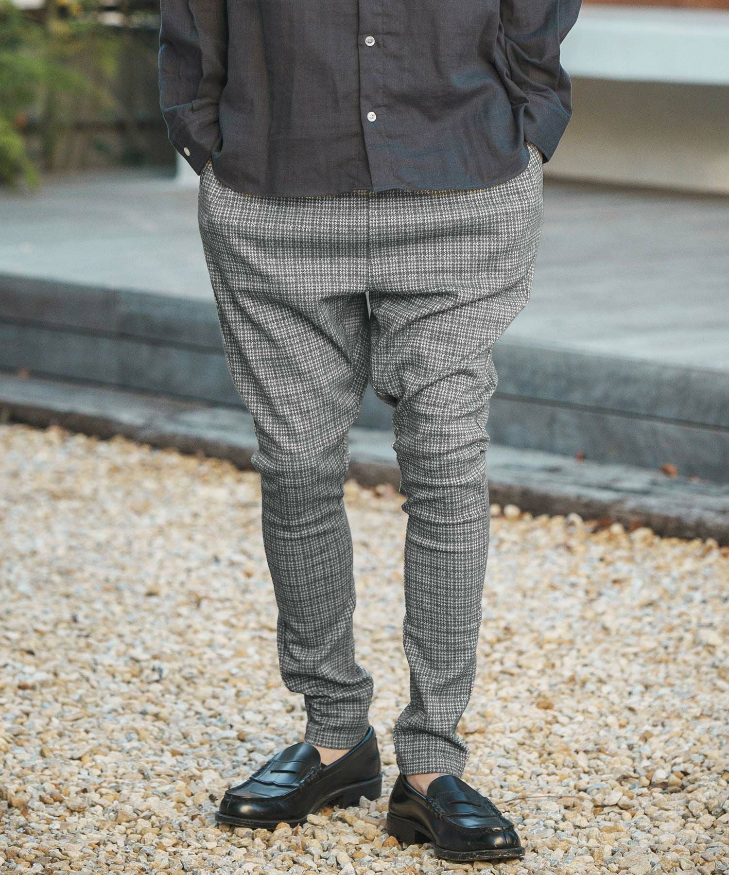 30%OFF【CAMBIO(カンビオ)】Plaid Jodhpurs Cut Pants ジョッパーズ