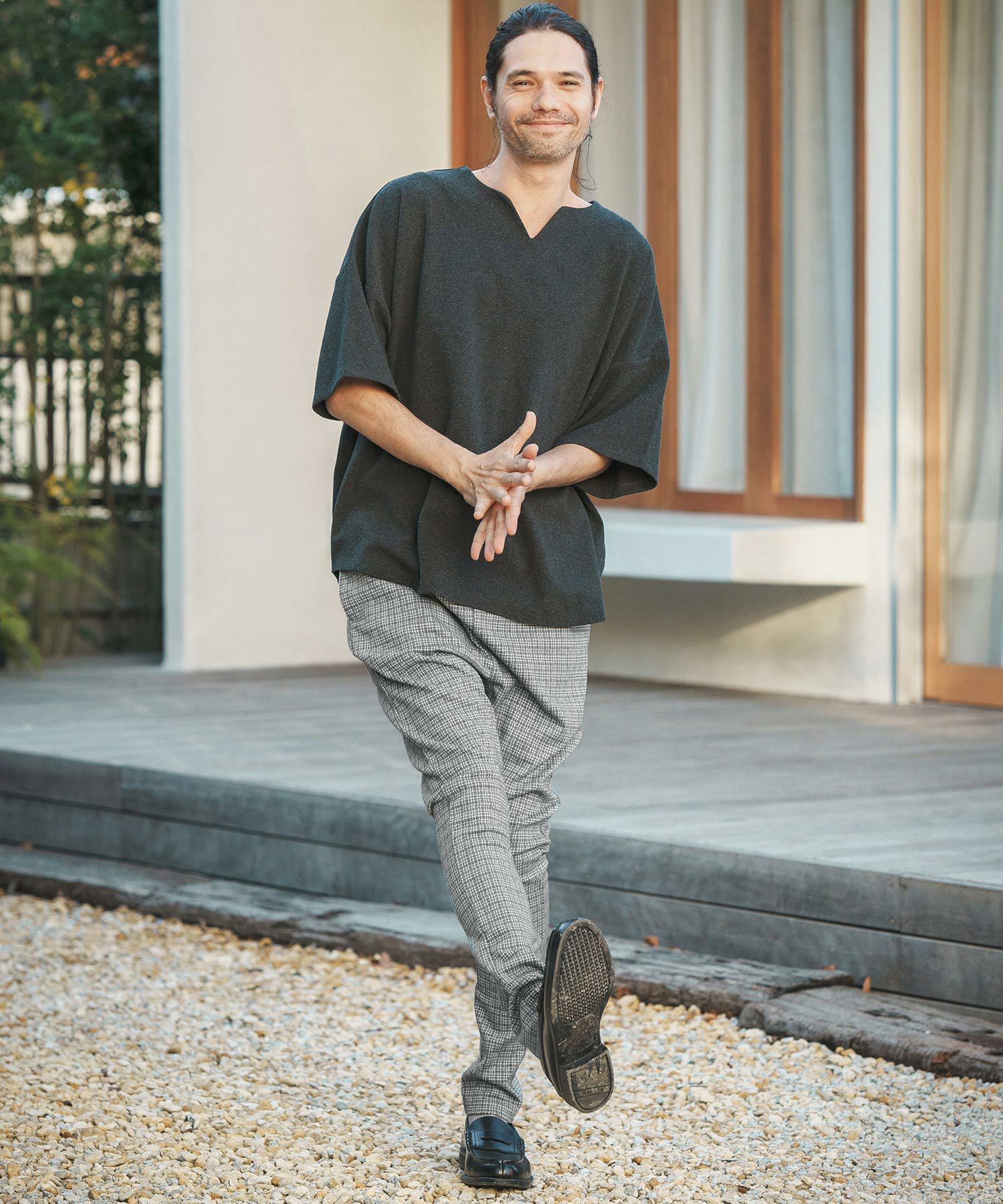 30%OFF【CAMBIO(カンビオ)】Plaid Jodhpurs Cut Pants ジョッパーズ
