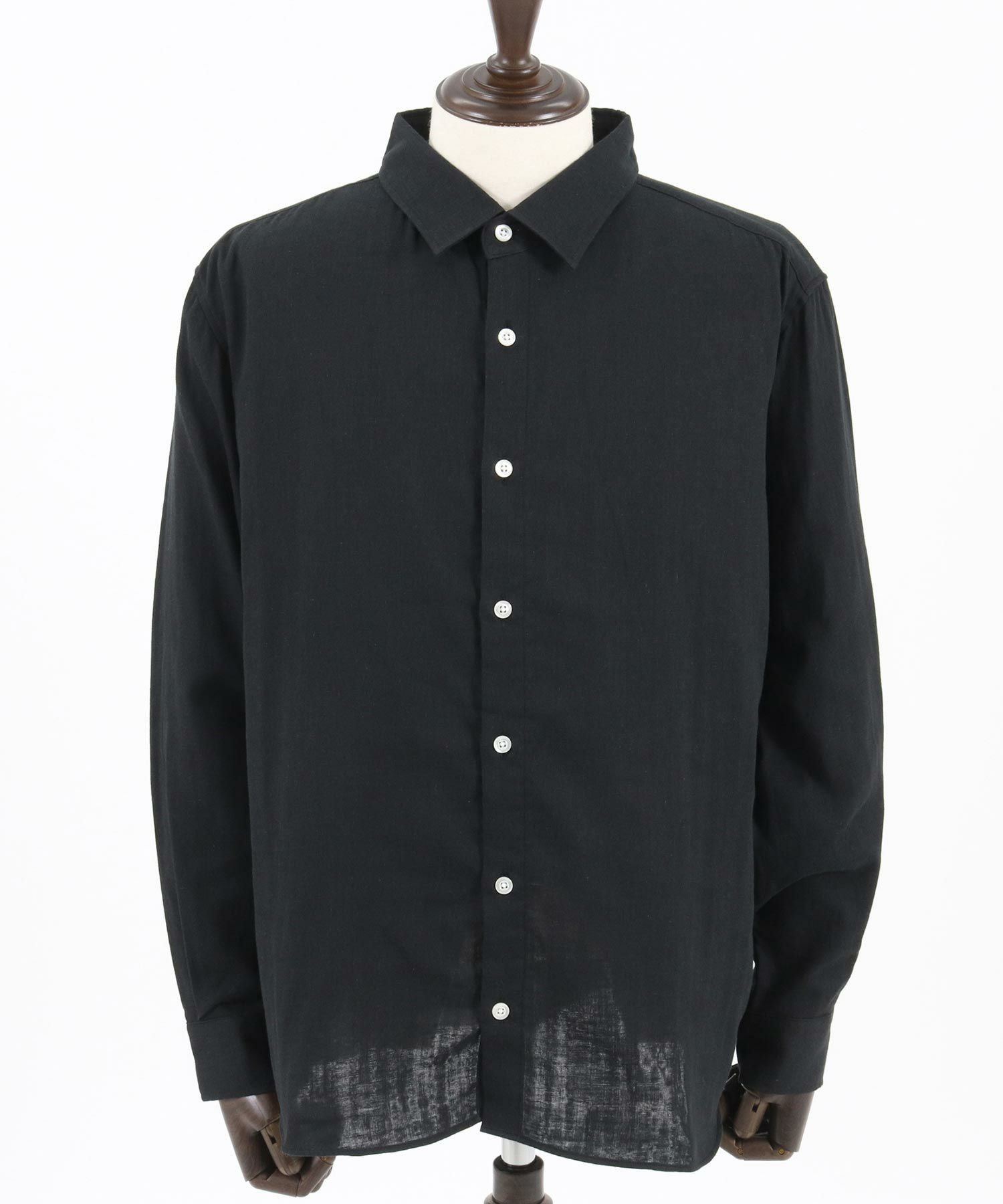 50%OFF【CAMBIO(カンビオ)】オーガニックコットンダブルガーゼシャツ