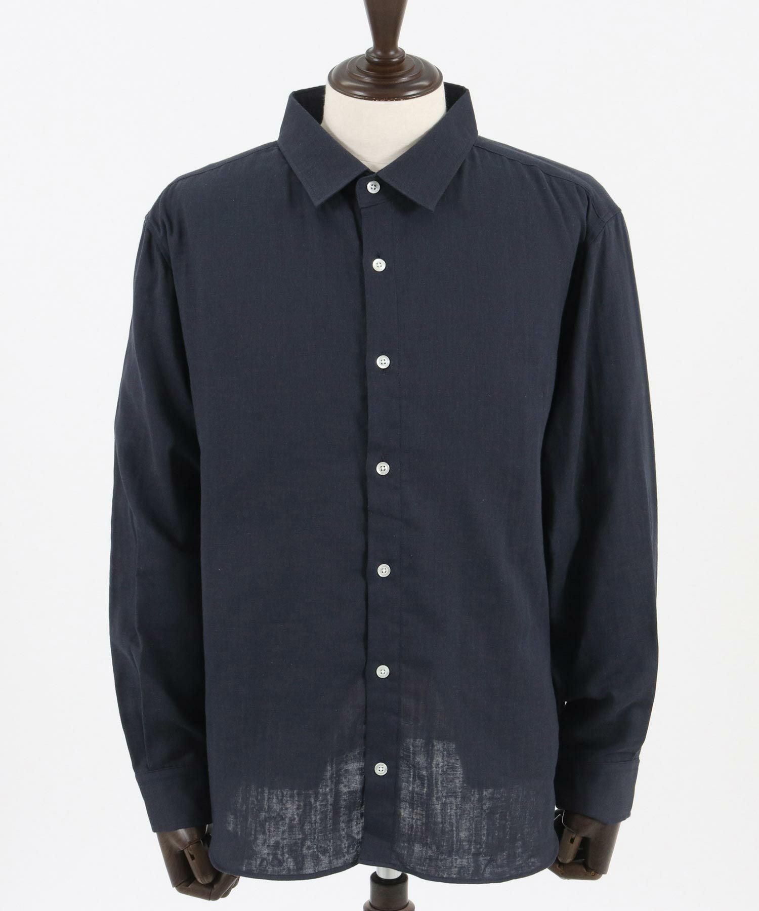 50%OFF【CAMBIO(カンビオ)】オーガニックコットンダブルガーゼシャツ