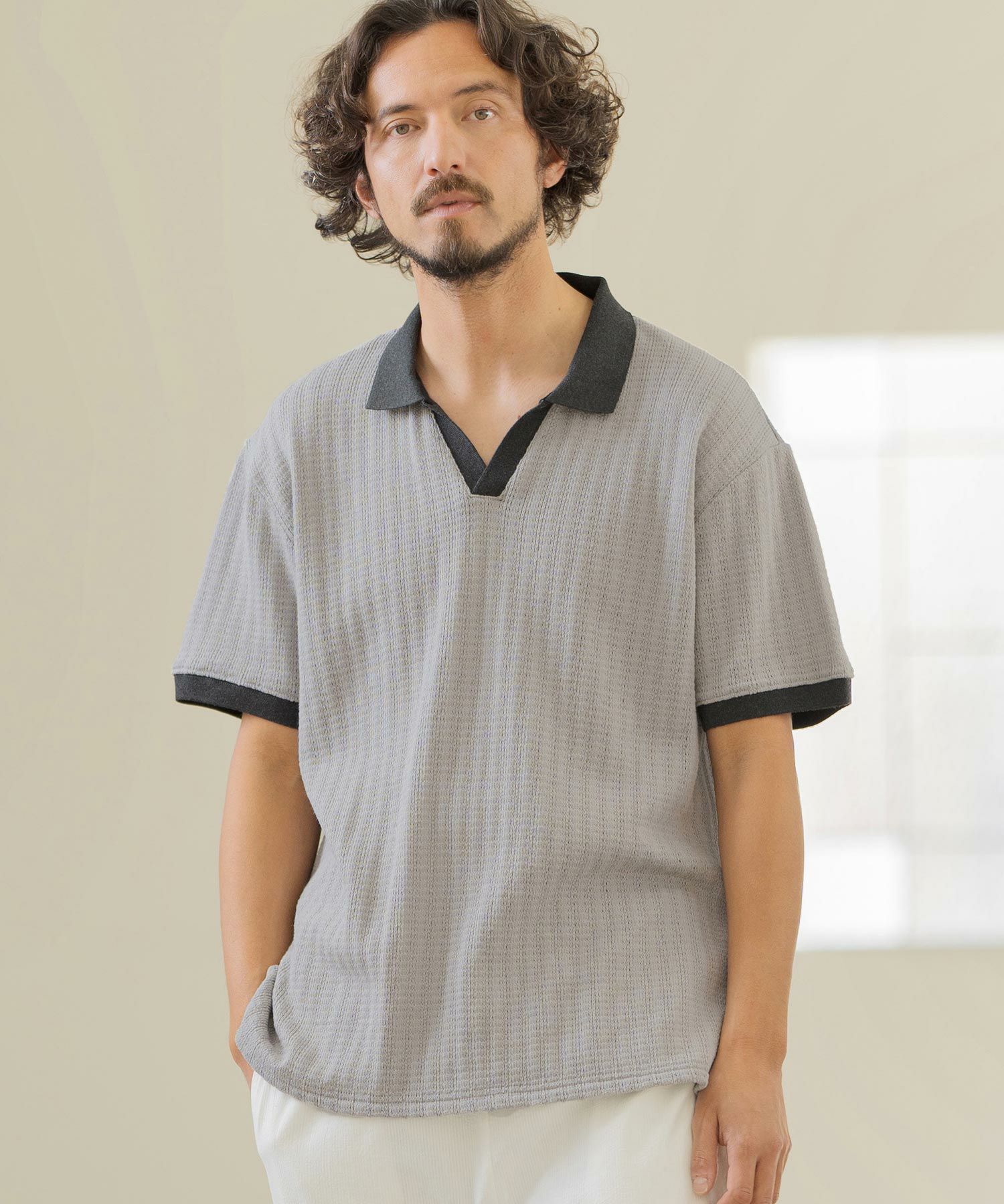 60%OFF【Magine(マージン)】NOSTALGIC SKIPPER POLO SHIRTS スキッパー
