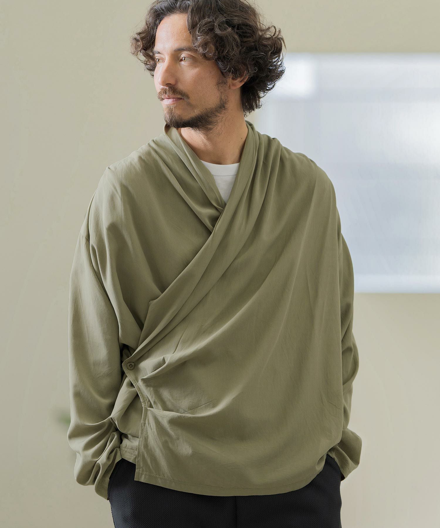 50%OFF【Magine(マージン)】TWO WAY DRAPE CARDIGAN カーディガン