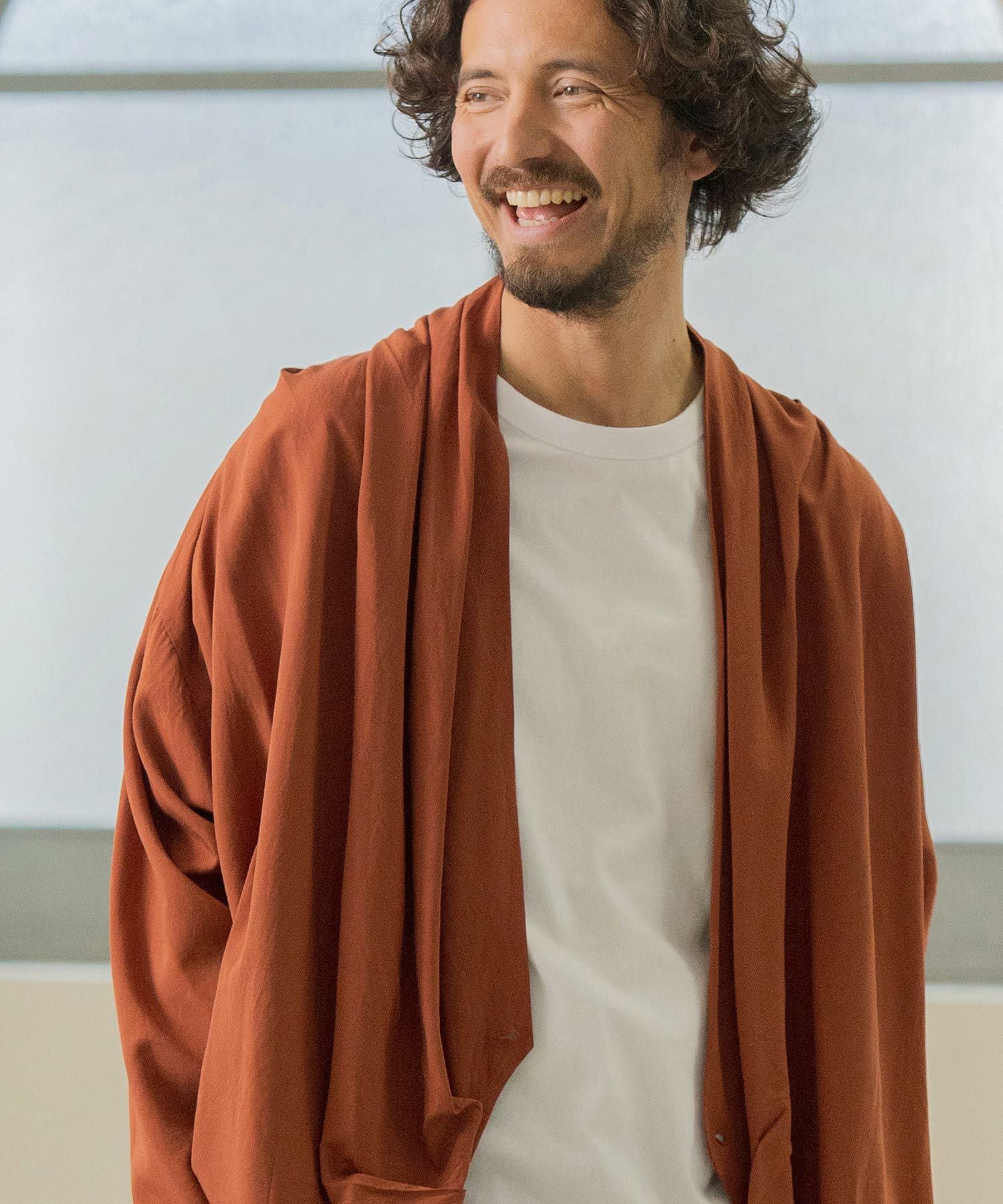 maison kinema pilecardiganパイルカーディガン Mサイズ 50%OFF【Magine(マージン)】TWO WAY DRAPE CARDIGAN カーディガン