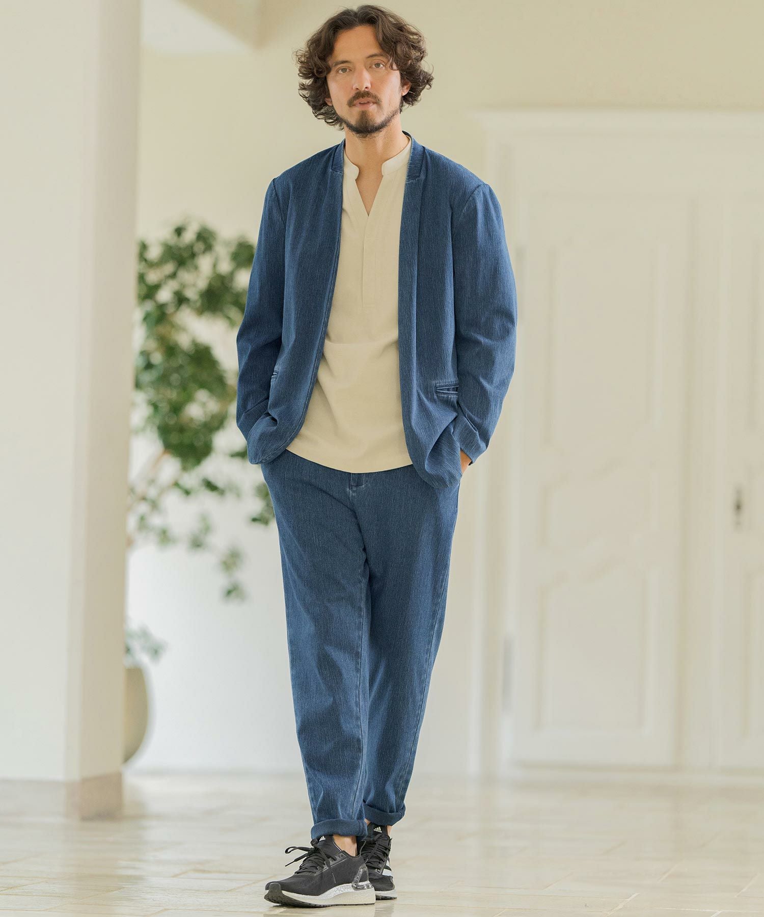 50%OFF【Magine(マージン)】SLAB CUT DENIM EASY JACKET ジャケット