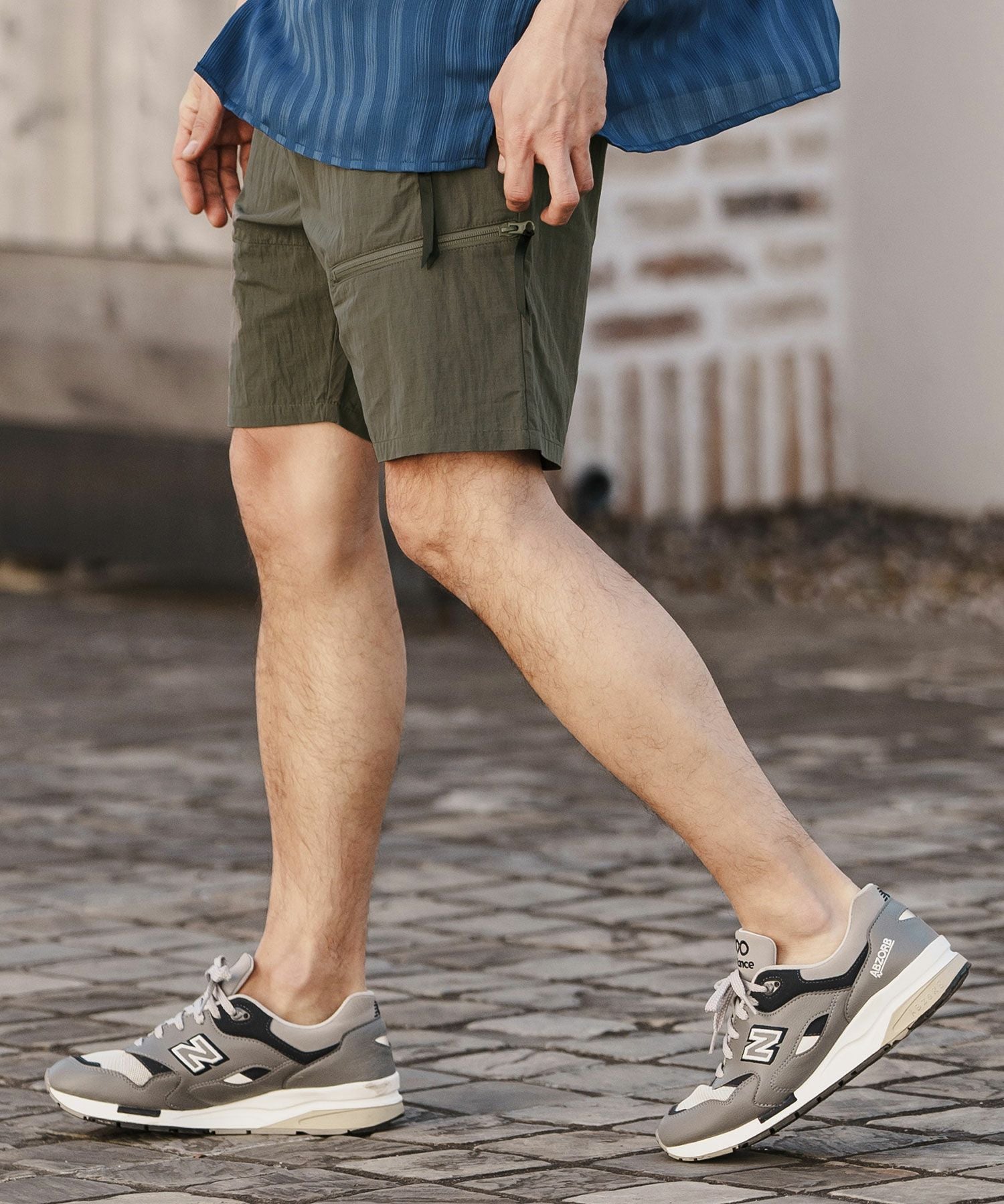 60%OFF【CAMBIO(カンビオ)】 Cotton Nylon Ripstop Short Pants