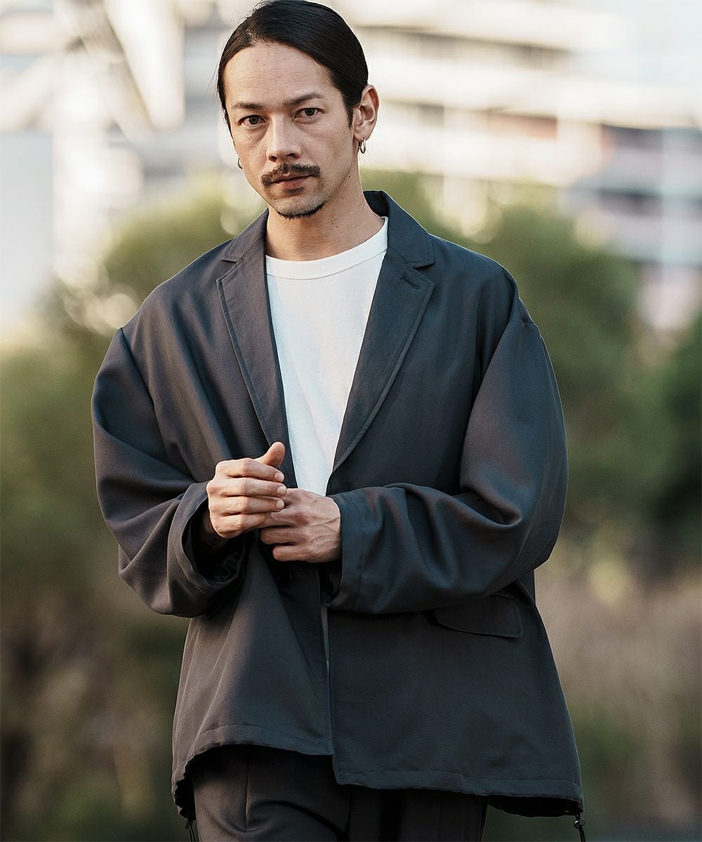 【DoBe】テーラージャケット NISHIKAWA KEORI Wool Mix Gabardine Wool Mix Prime-Over Double Tailored