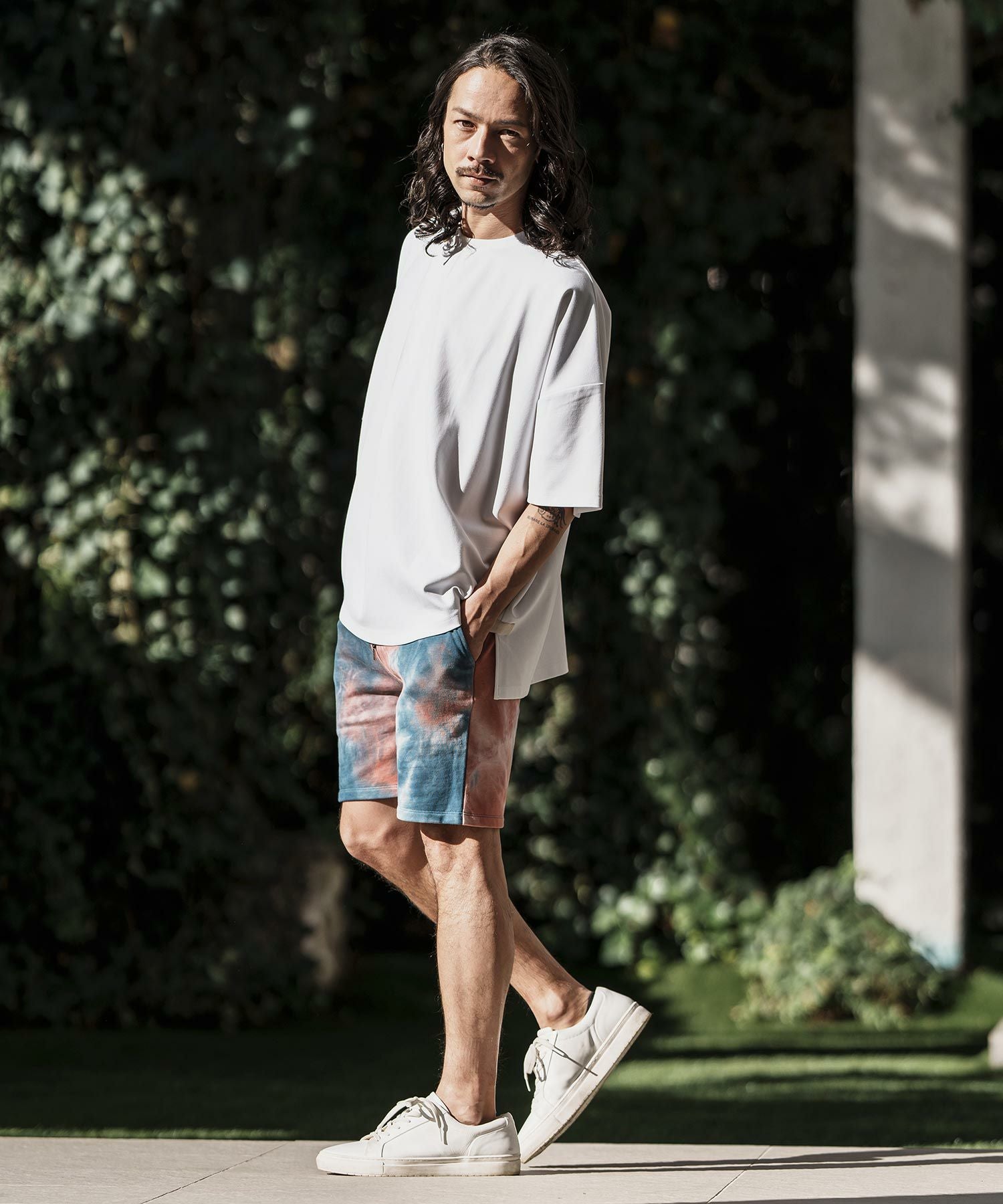 60%OFF【CAMBIO(カンビオ)】Tie Dye Sweat Short Pants ショートパンツ