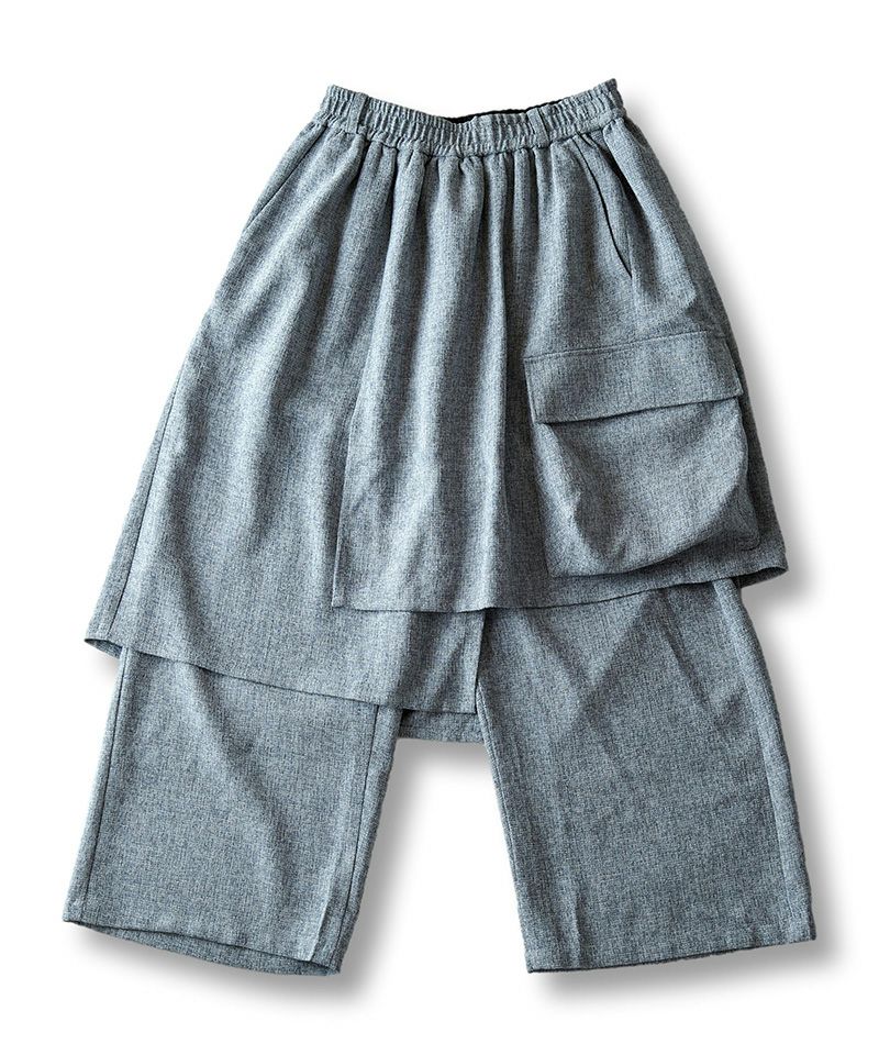 60%OFF【NO ID.(ノーアイディー)】ﾗｯﾌﾟｽｶｰﾄﾊﾞｷﾞｰﾄﾗｳｻﾞｰｽﾞ パンツ