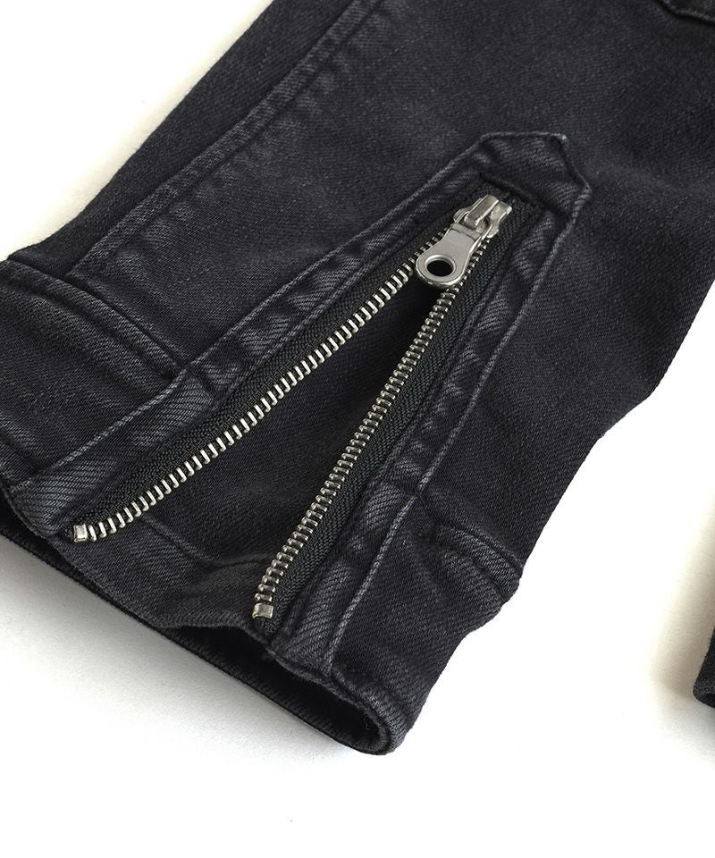 60%OFF【NO ID.(ノーアイディー)】ｱﾙﾃｨﾒｯﾄｽﾄﾚｯﾁﾃﾞﾆﾑﾌｰﾃﾞｯﾄﾞBLZ デニム