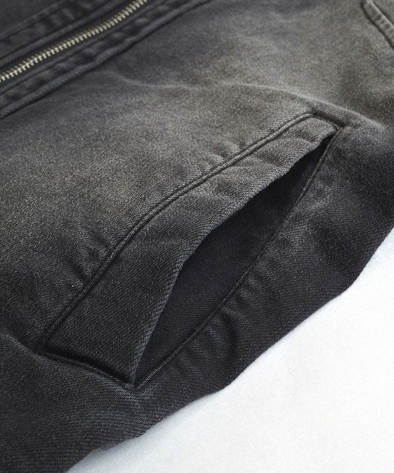 60%OFF【NO ID.(ノーアイディー)】ｱﾙﾃｨﾒｯﾄｽﾄﾚｯﾁﾃﾞﾆﾑﾌｰﾃﾞｯﾄﾞBLZ デニム