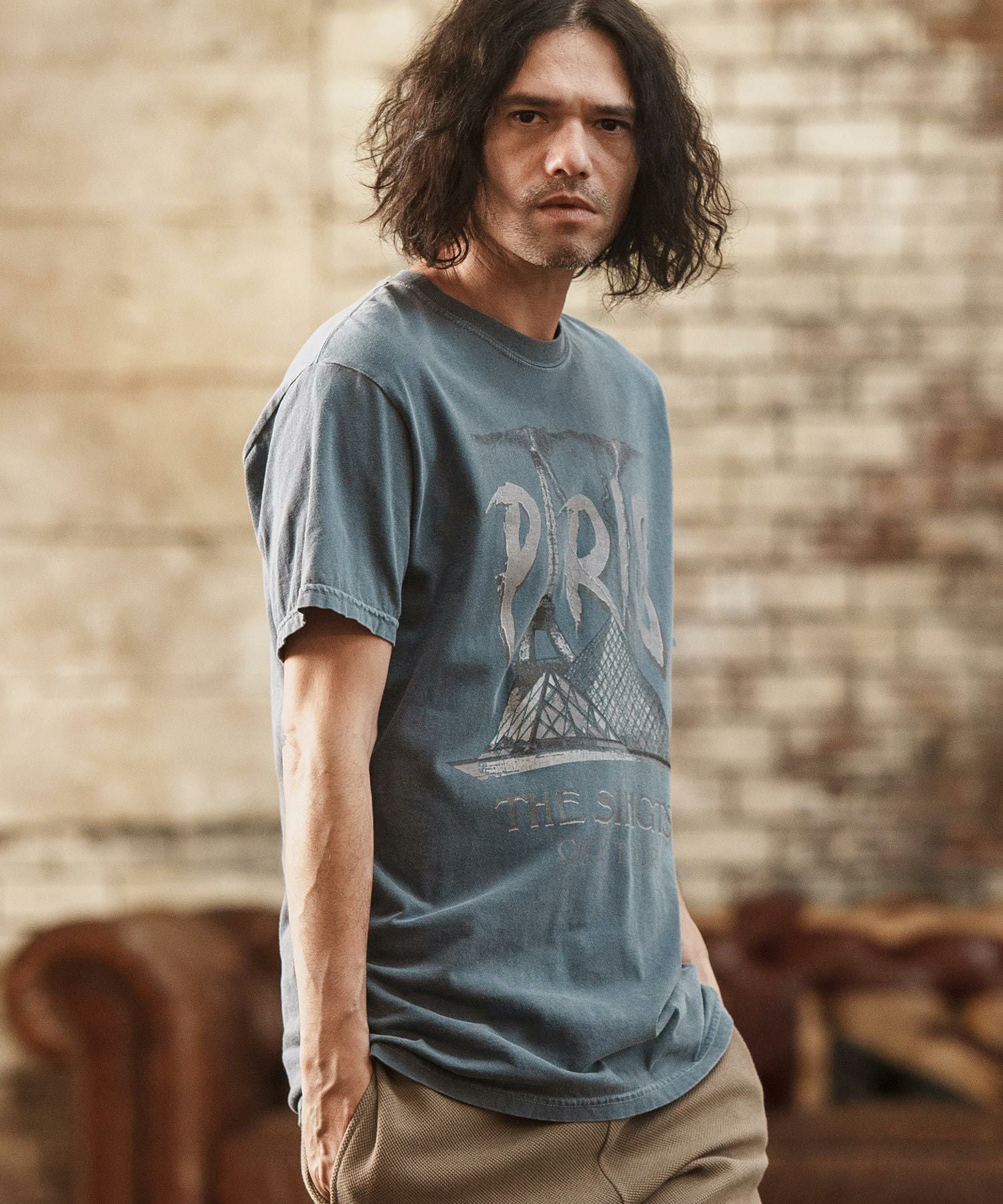 ロックTシャツ　ヴィンテージカタログ 50%OFF【CAMBIO(カンビオ)】ヴィンテージロックT風スーベニアTシャツ
