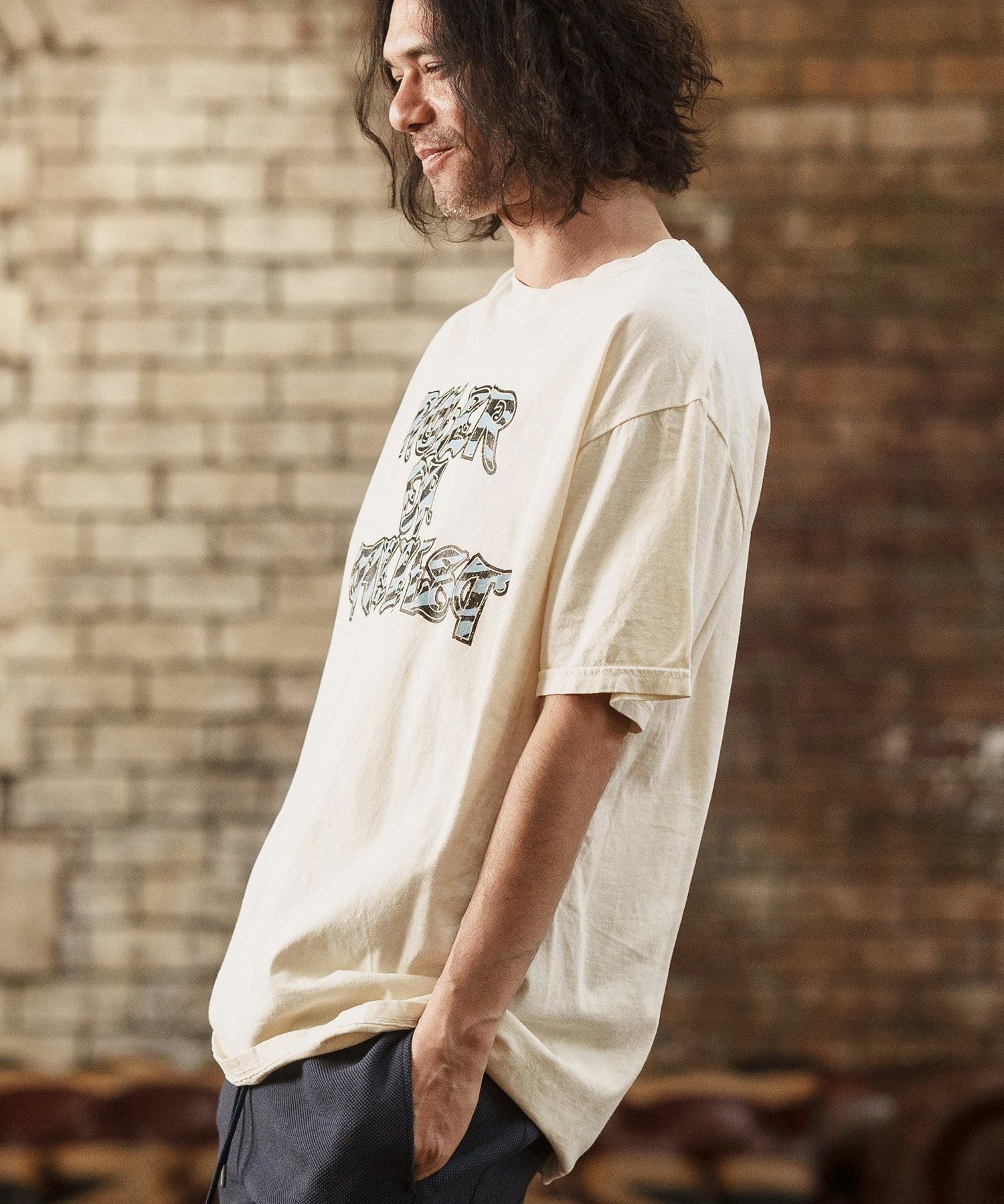 50%OFF【CAMBIO(カンビオ)】ヴィンテージロックT風アニマルTシャツ