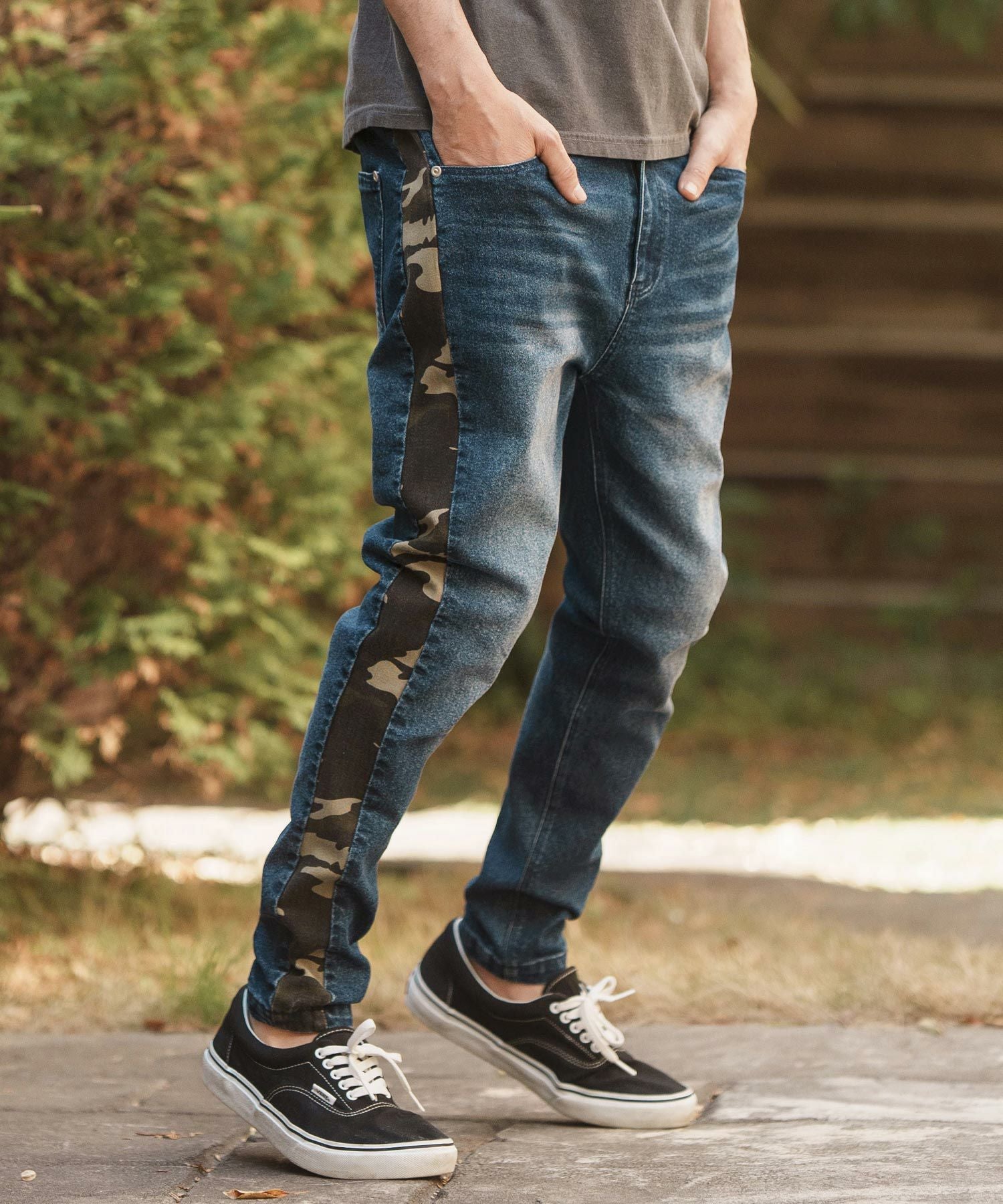 30%OFF【CAMBIO(カンビオ)】11oz Camouflage Line Denim Pants デニム