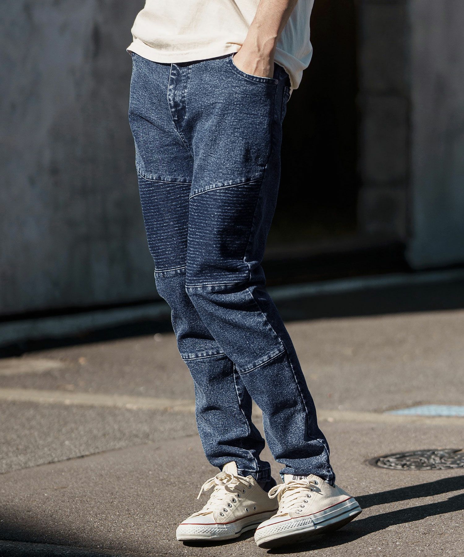 30%OFF【CAMBIO(カンビオ)】 11oz Biker Denim Pants デニムパンツ(MIU