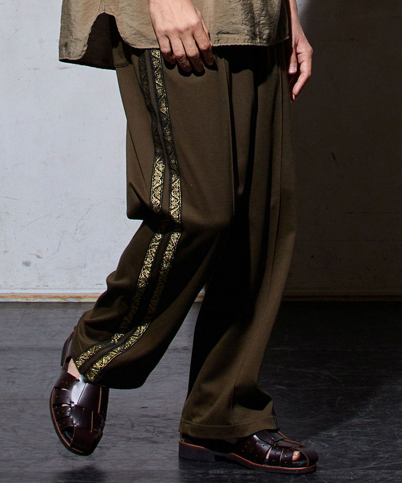 パンツ ego tripping WIDE FOLD BACK TROUSERS 50%OFF【EGO TRIPPING(エゴトリッピング)】GERMAN MILITARY TROUSERS