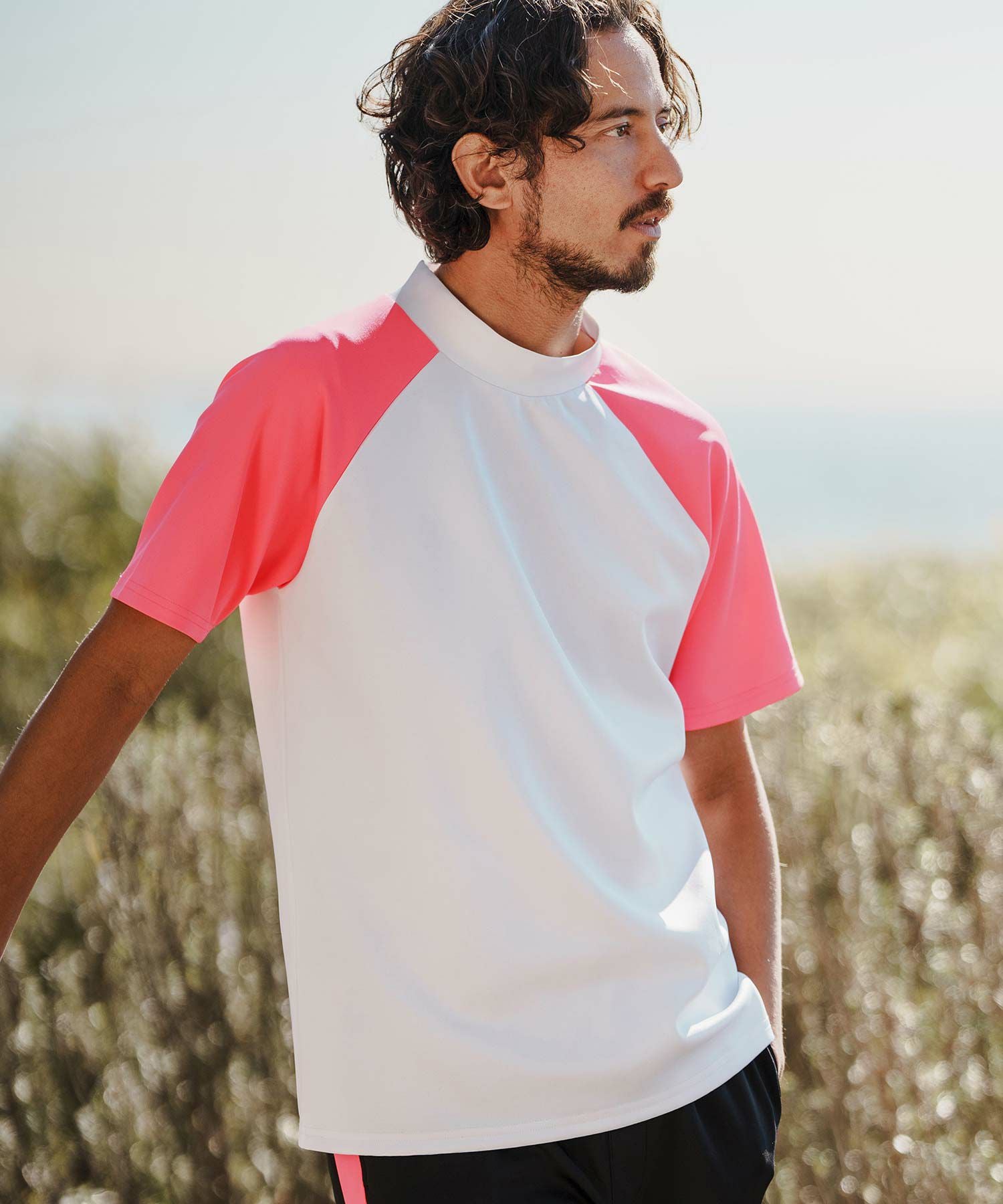 50%OFF【felkod(フィルコッド)】Functional Mock Neck Heart Short