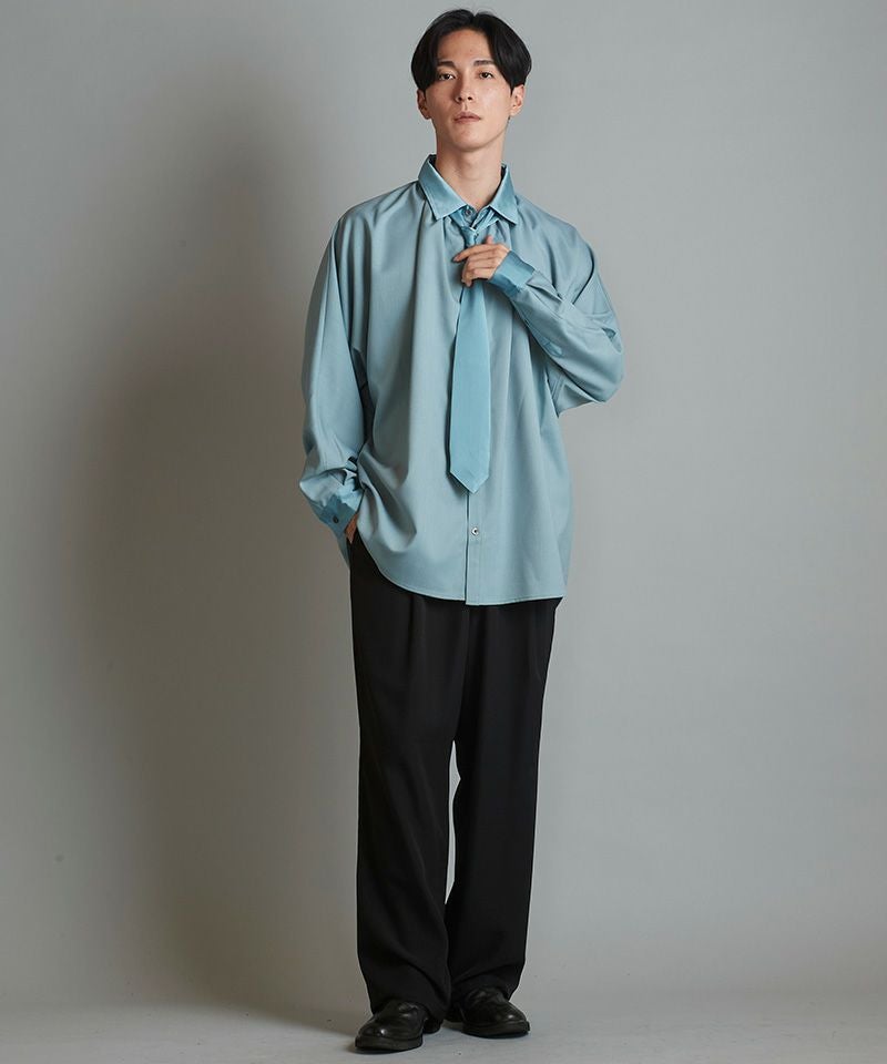 60%OFF【NO ID.(ノーアイディー)】ネクタイ付ネックギャザーBIG-SH シャツ 60%OFF【NO ID.(ノーアイディー)】ネクタイ付ネックギャザーBIG-SH シャツ