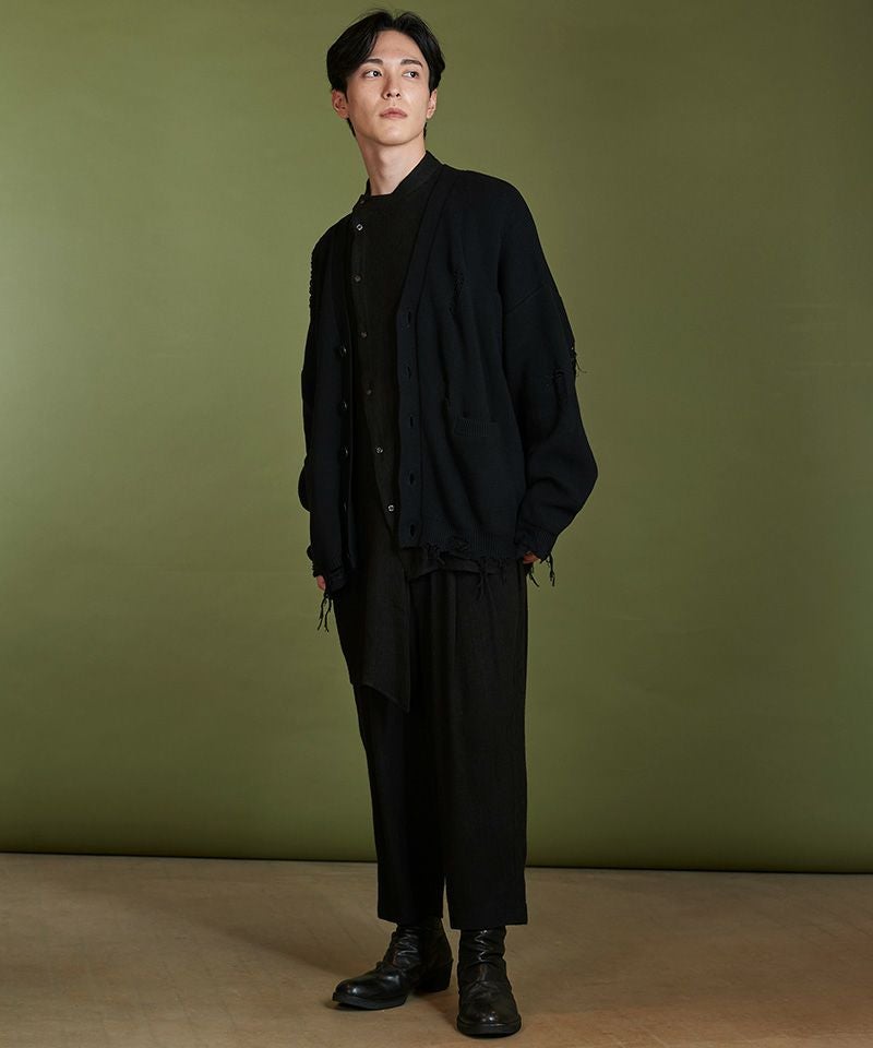 NO ID. ブラック サルエルパンツ サイズ2 NO ID. BLACK / サルエルカーゴトラウザーズパンツ 2 ブラック O-26-04