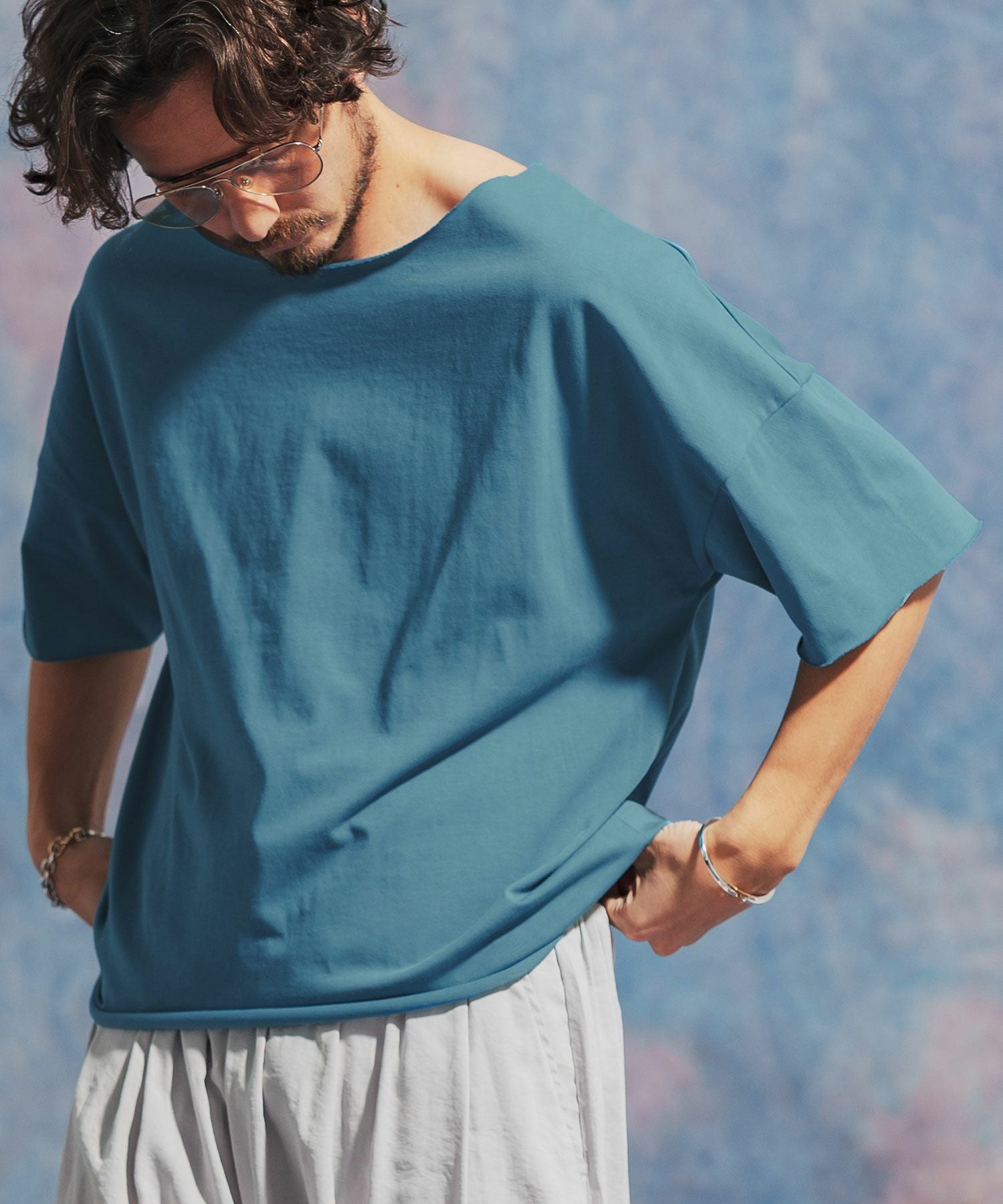 30%OFF【Jih Nunc(ジーヌンク)】ルーズネックカットソー(JIH-R1038