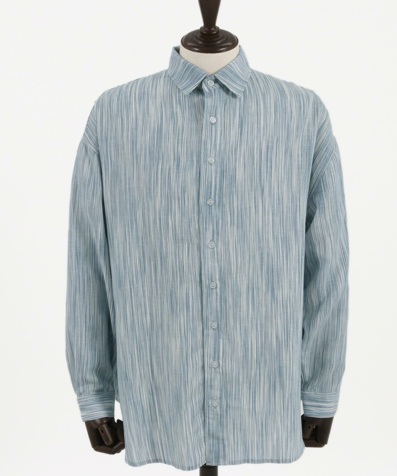 50%OFF【Jih Nunc(ジーヌンク)】コットンリネンランダムストライプ